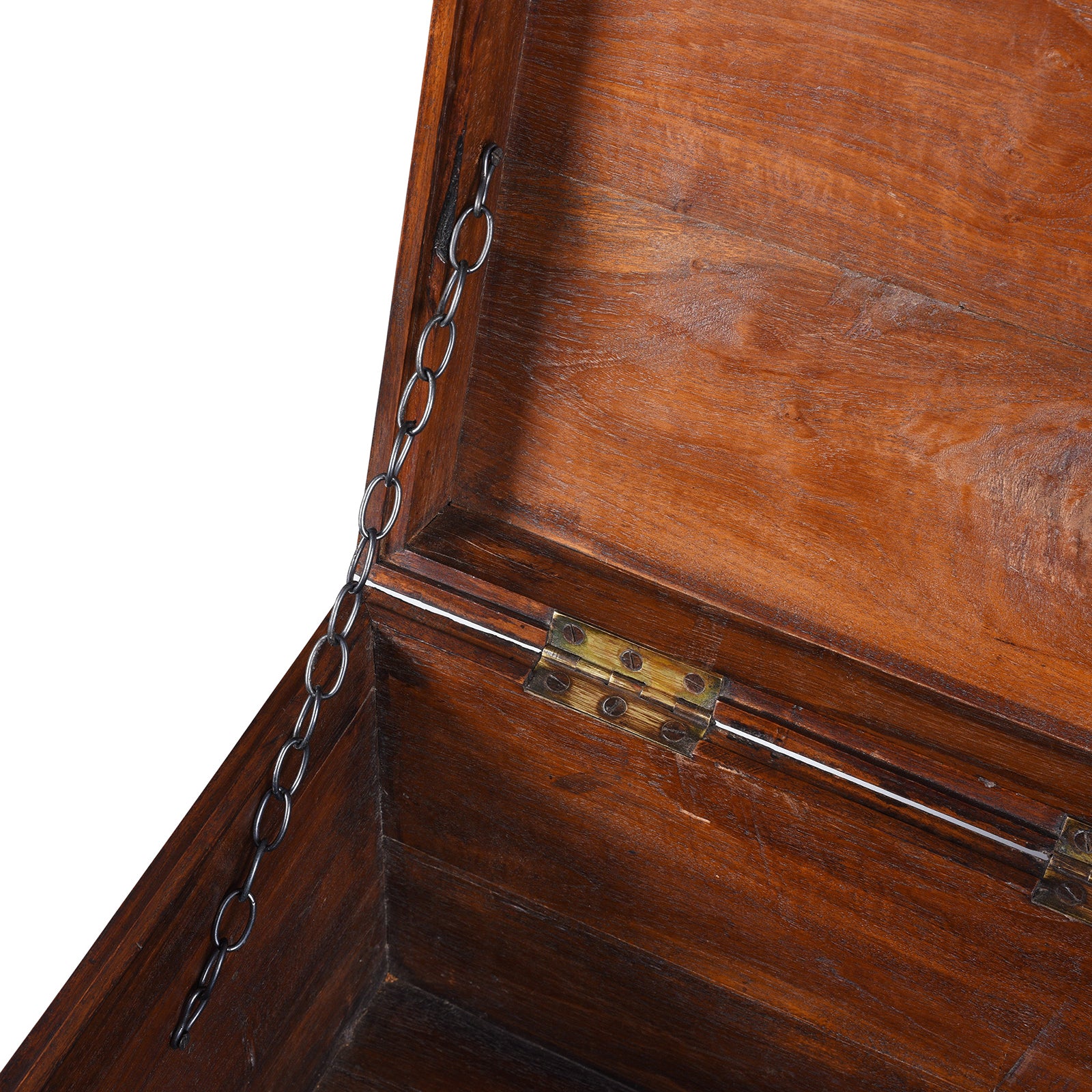 Brass Bound Teak Military Chest - 19th Century - Image 8