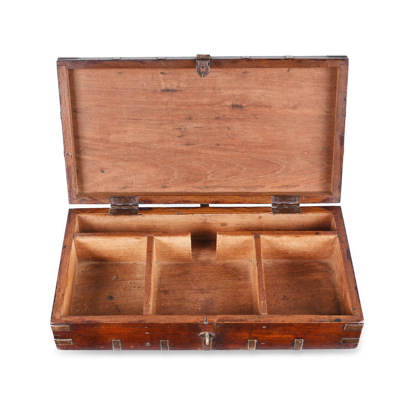 Brass Bound Indian Military Document Box - 19th Century - Image 2