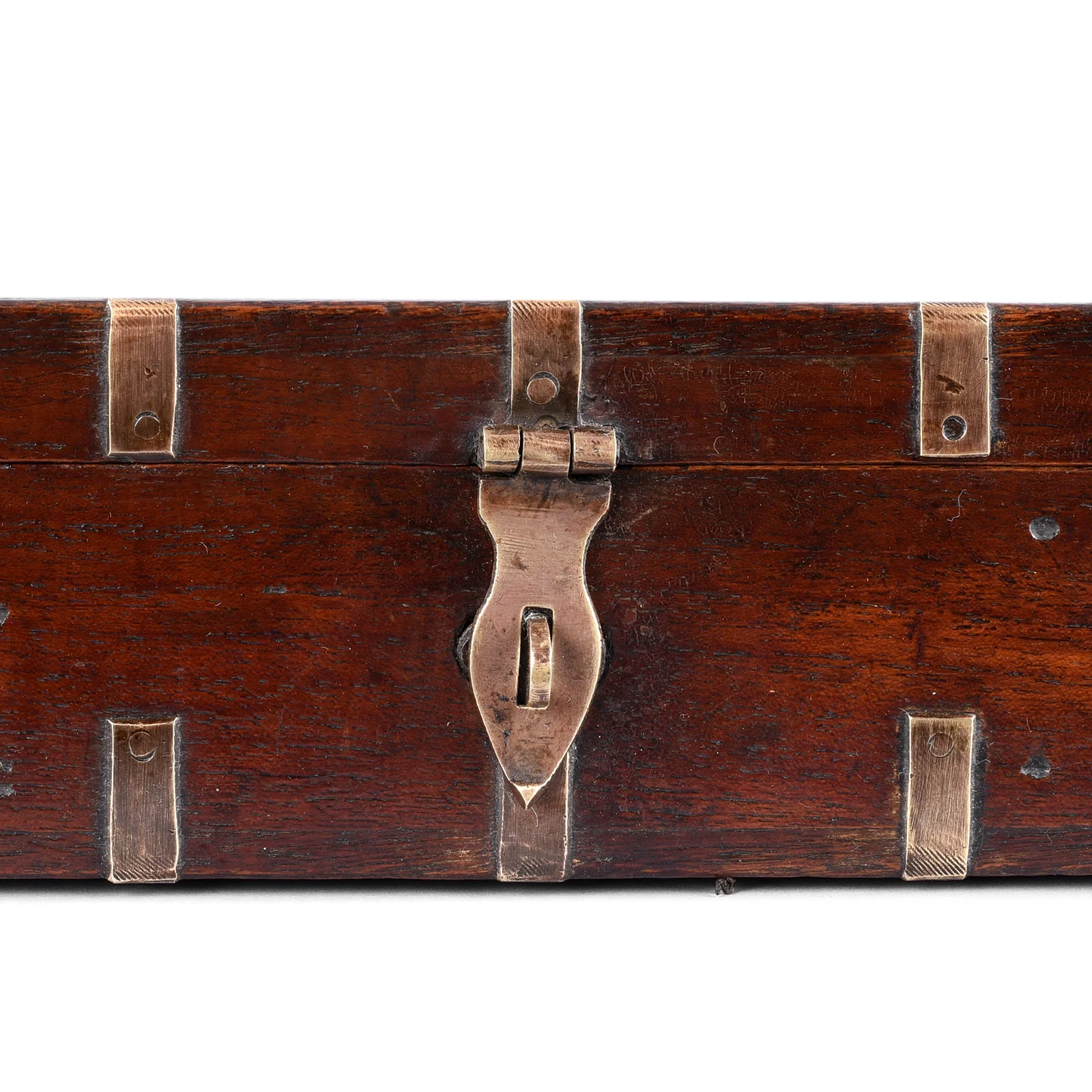 Brass Bound Indian Military Document Box - 19th Century - Image 4