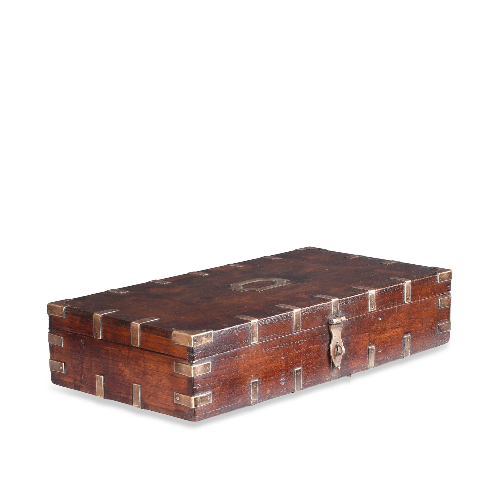 Brass Bound Indian Military Document Box - 19th Century - Image 5
