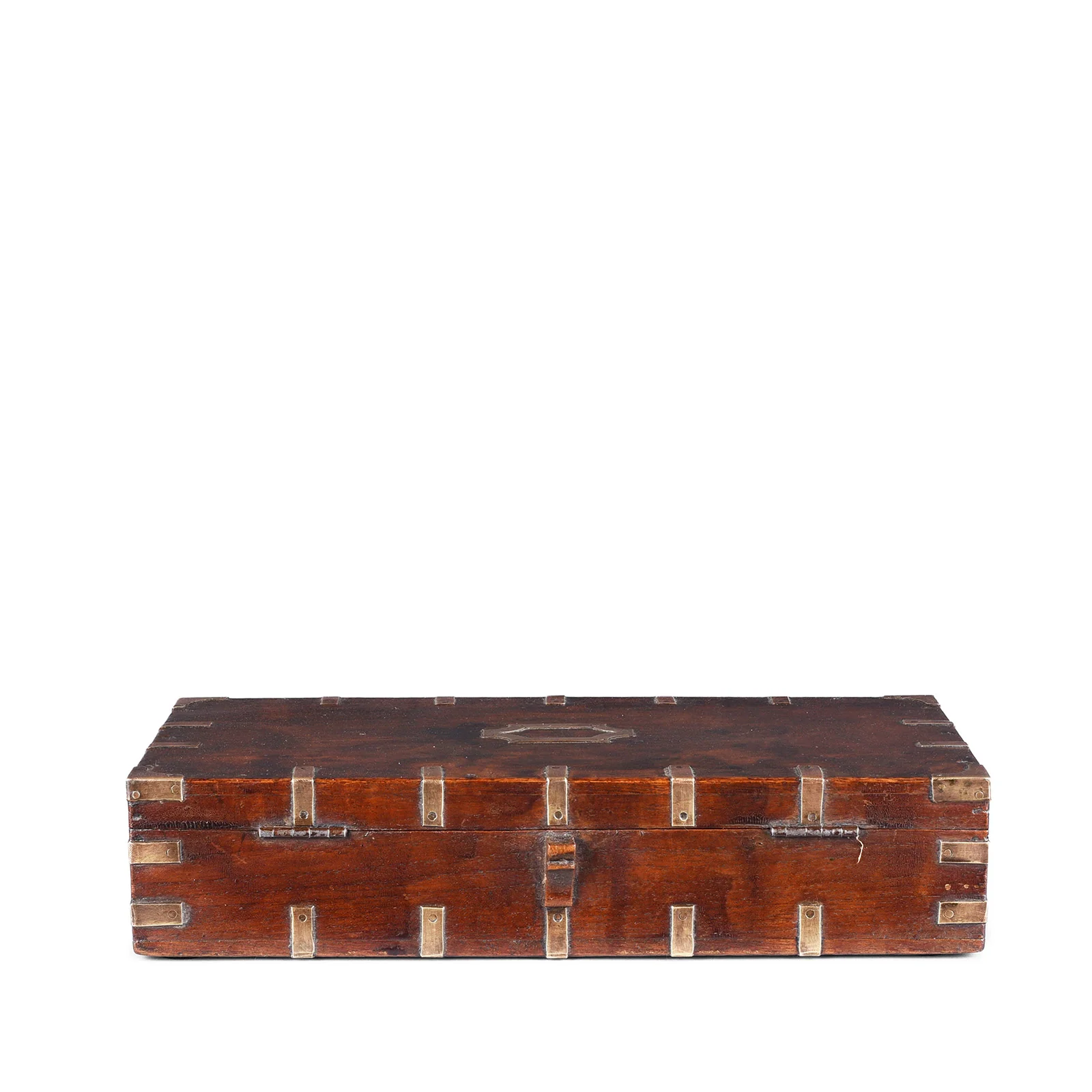 Brass Bound Indian Military Document Box - 19th Century - Image 6