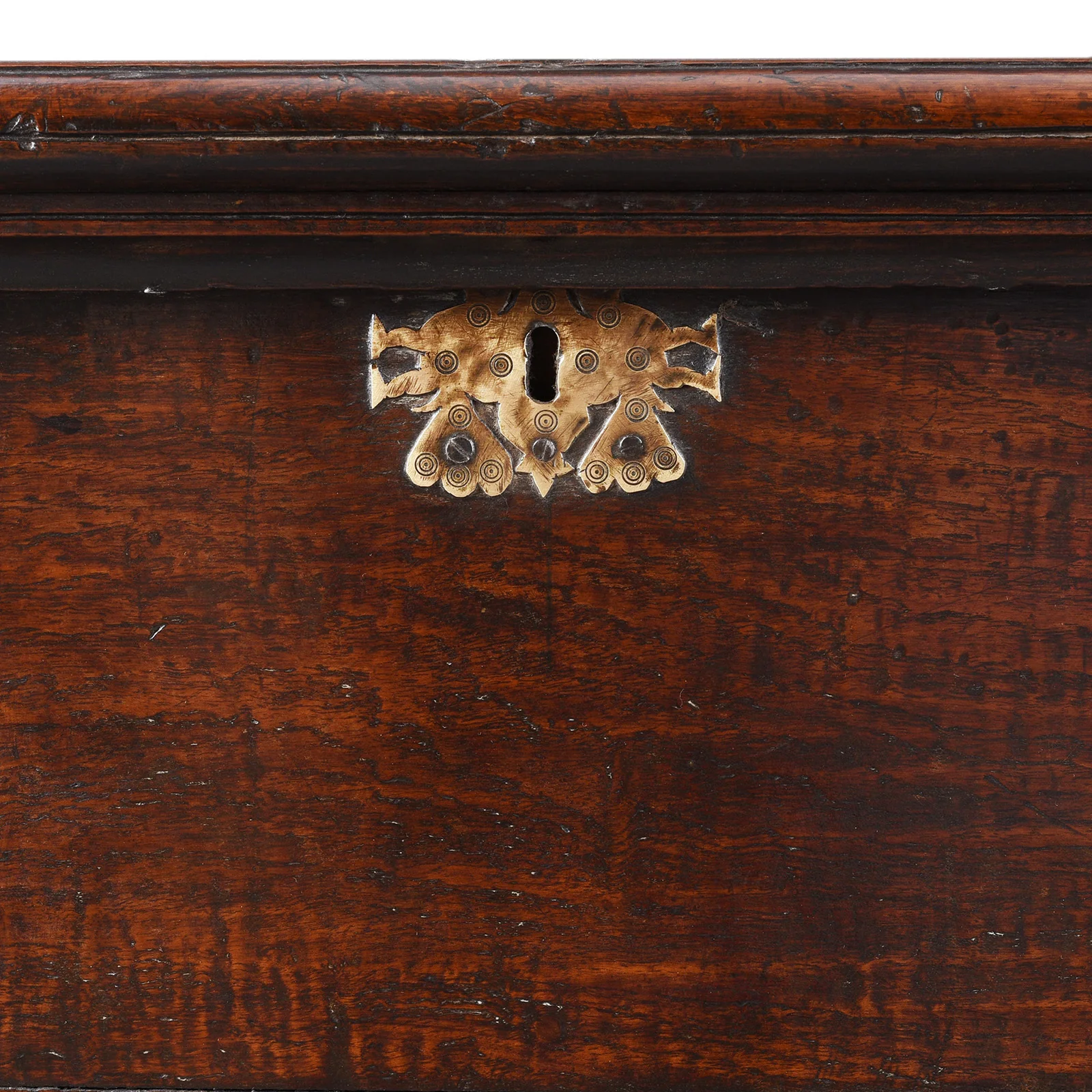 Indian Brass Bound Teak Chest - 19th Century - Image 3