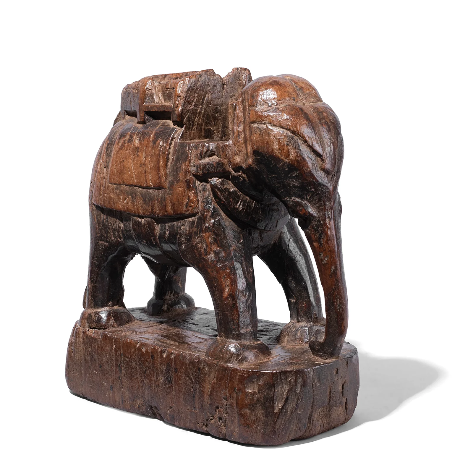 Indian Elephant Statue From Gujarat - 19th Century