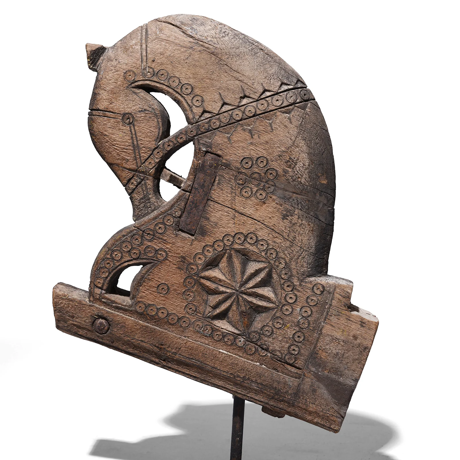 Horse Head Corbel On Stand From Saurashtra - 19th Century - Image 5