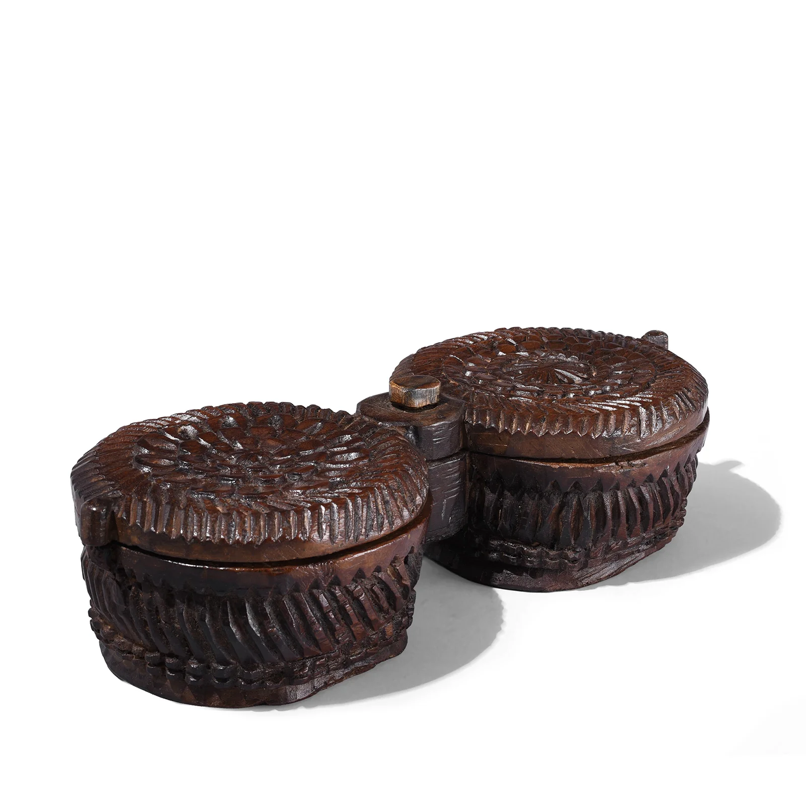 Carved Masala Box From Rajasthan - 19th Century - Image 3