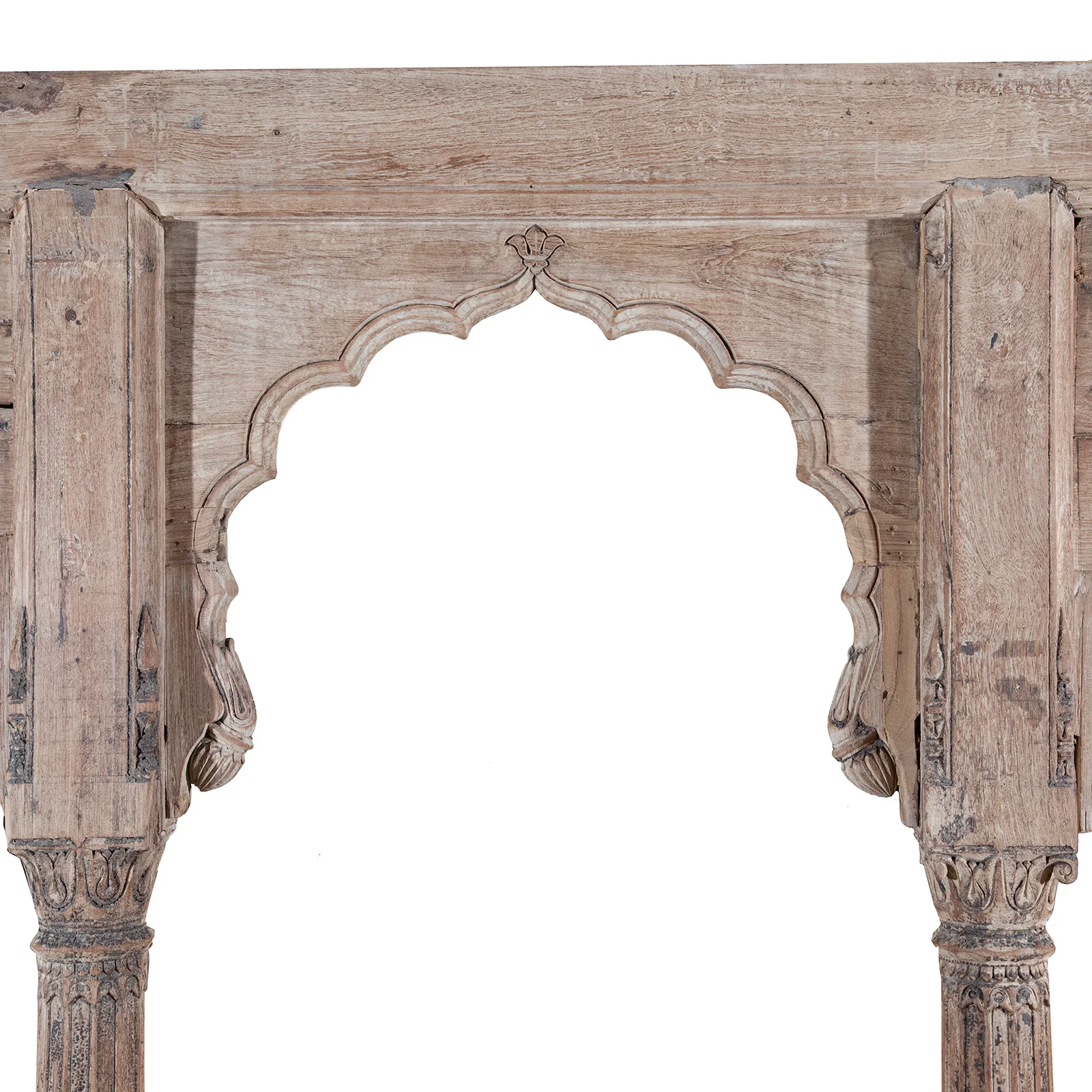 Carved Teak Triple Arch From Madyha Pradesh - 19th Century - Image 6
