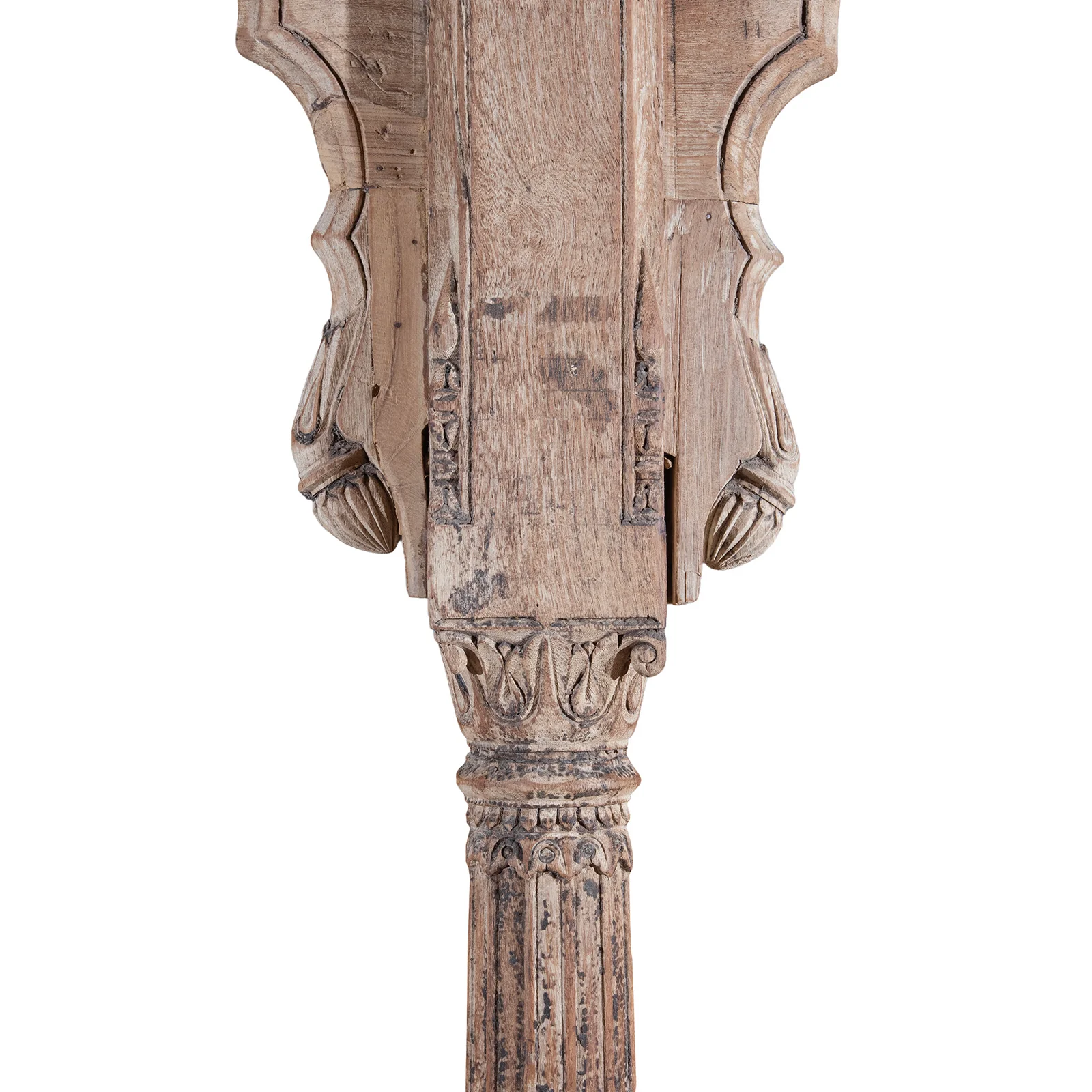 Carved Teak Triple Arch From Madyha Pradesh - 19th Century - Image 8