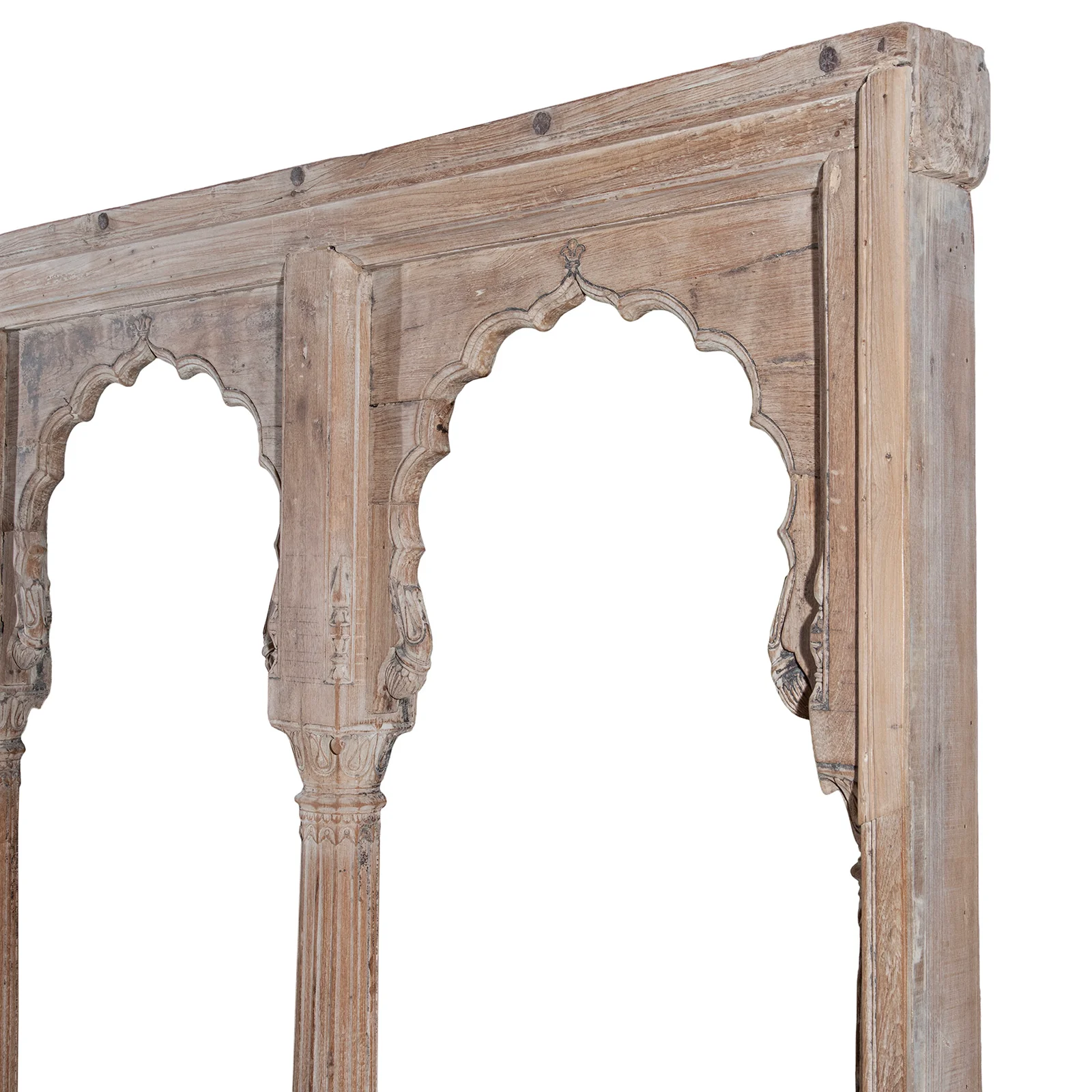Carved Teak Triple Arch From Madyha Pradesh - 19th Century - Image 9