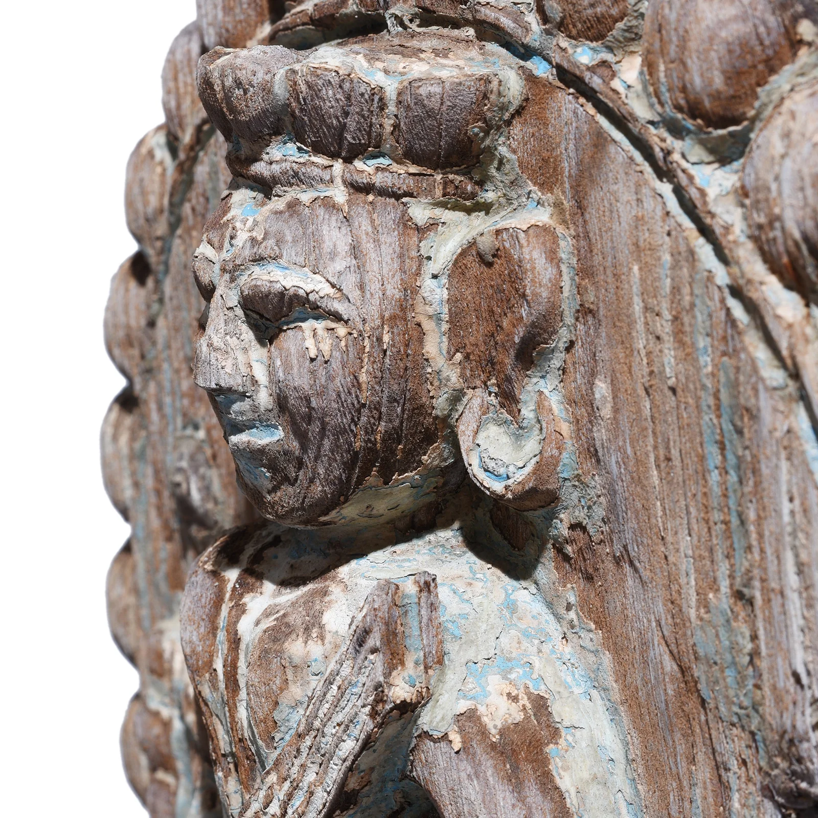 Carved Teak Musician Panel From Gujarat - 19th Century - Image 5