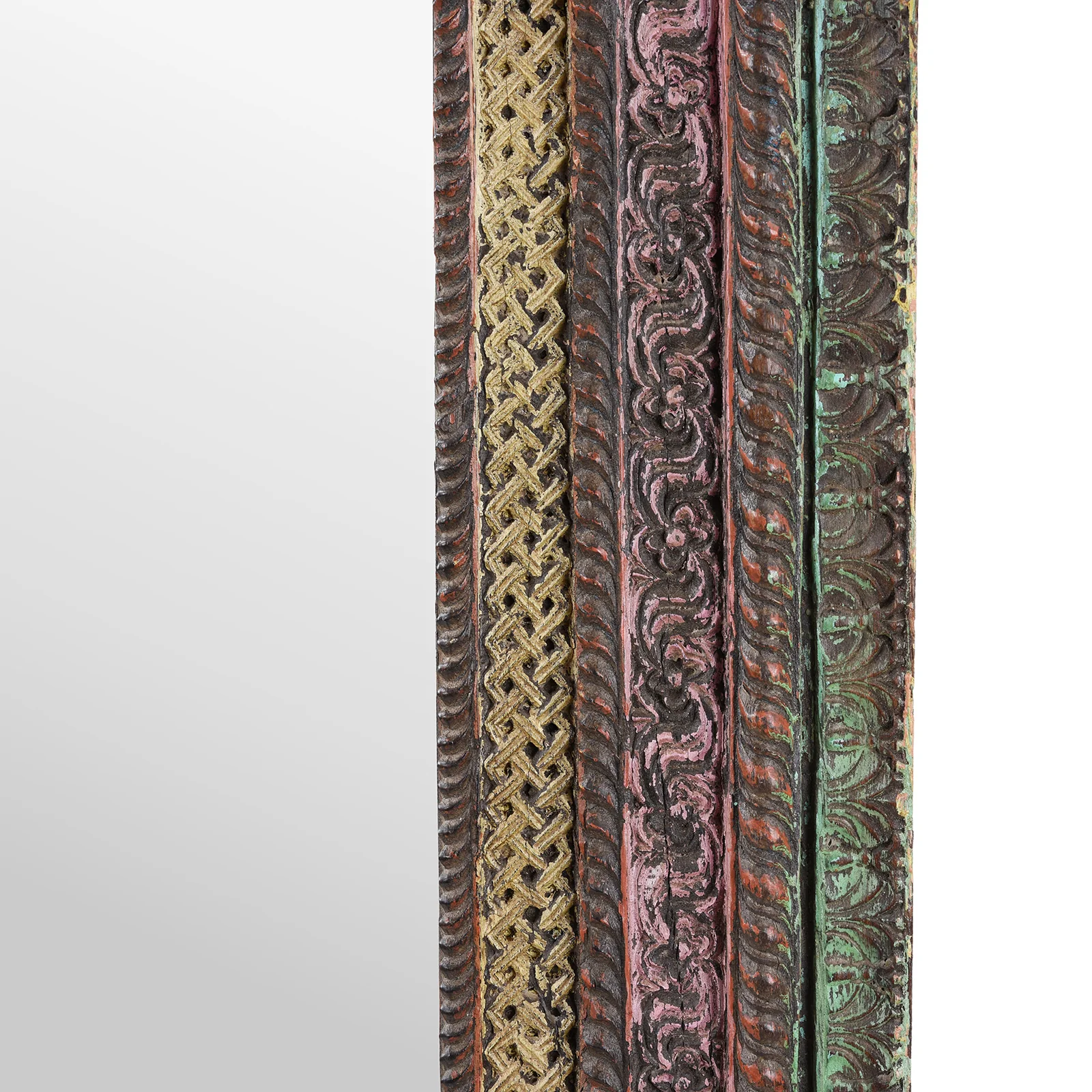 Painted Door Mirror From Andhra Pradesh - 19th Century - Image 7