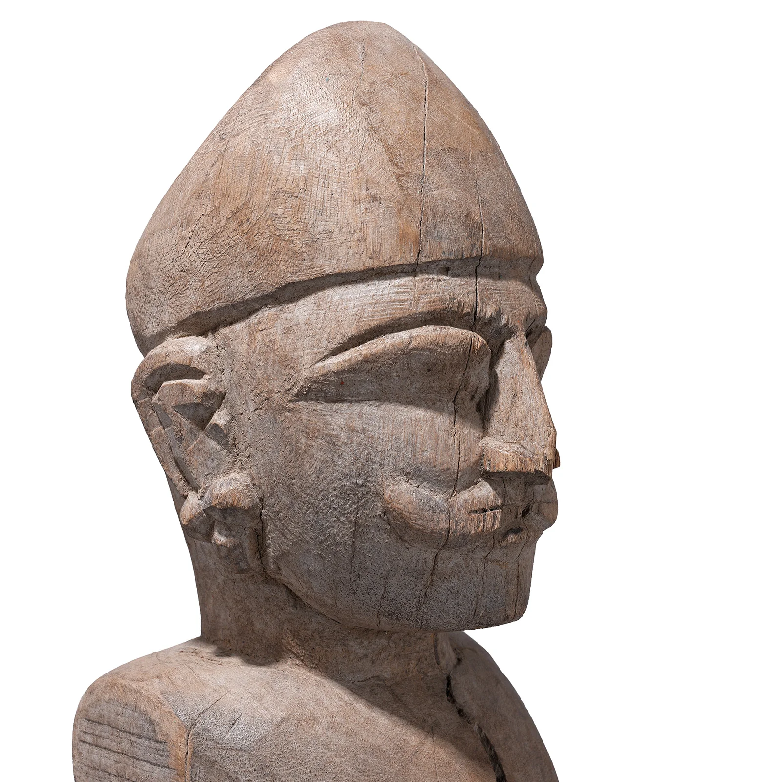 Carved Teak Rajasthani Figure - 19th Century - Image 5
