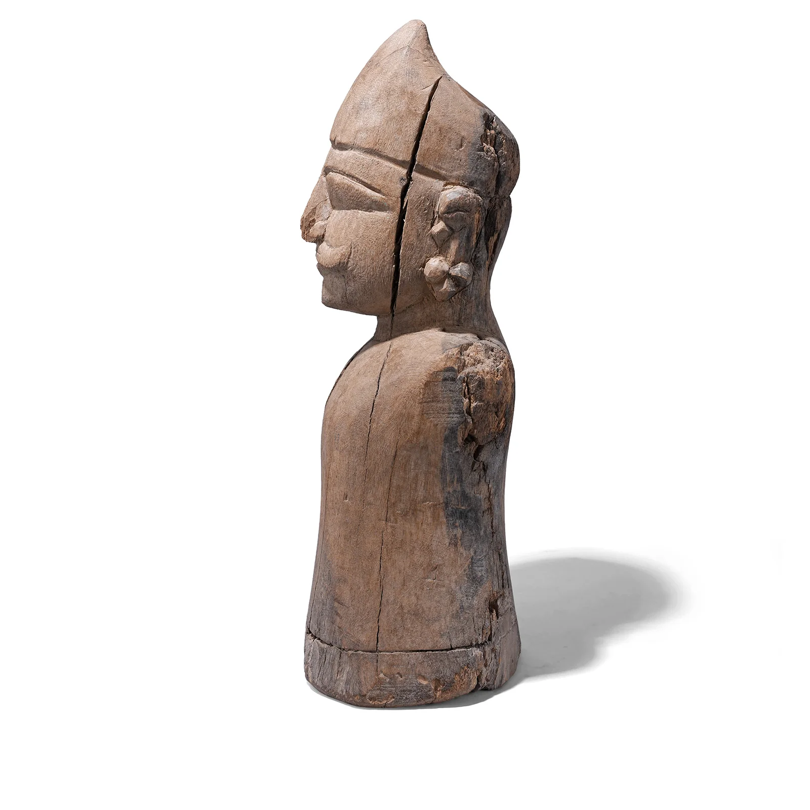 Carved Teak Rajasthani Figure - 19th Century - Image 6