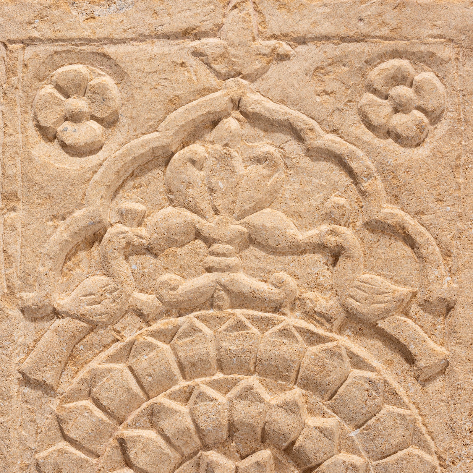 Stone Padma Mandala Panel From Jaisalmer - 19th Century - Image 4