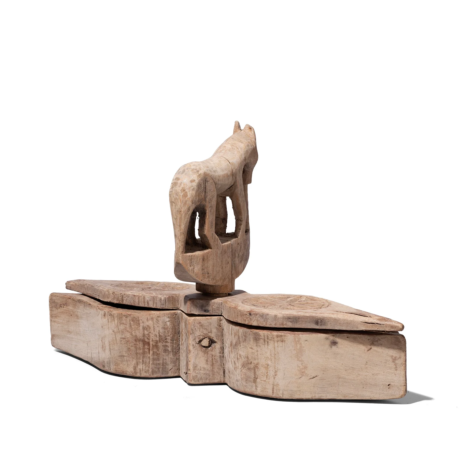 Indian Carved Tika Box From Banswara - 19th Century - Image 2