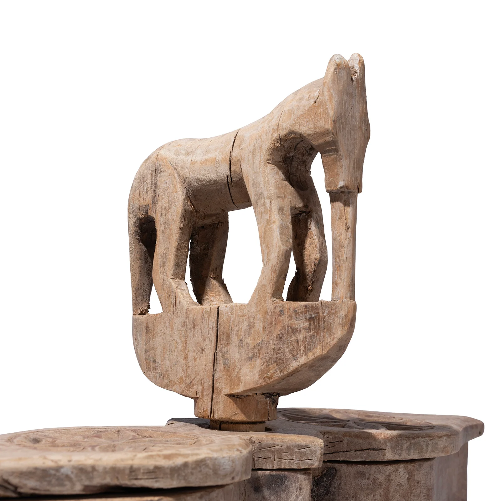 Indian Carved Tika Box From Banswara - 19th Century - Image 5