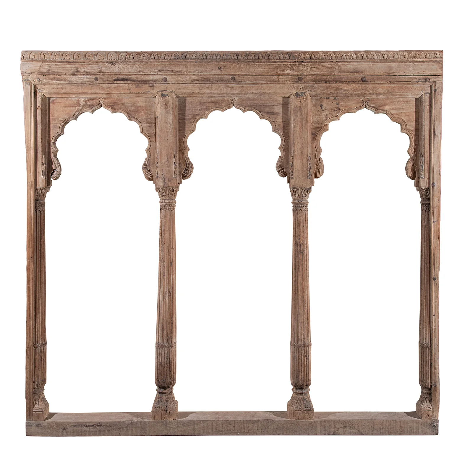 Teak Triple Arch From Madyha Pradesh - 19th Century