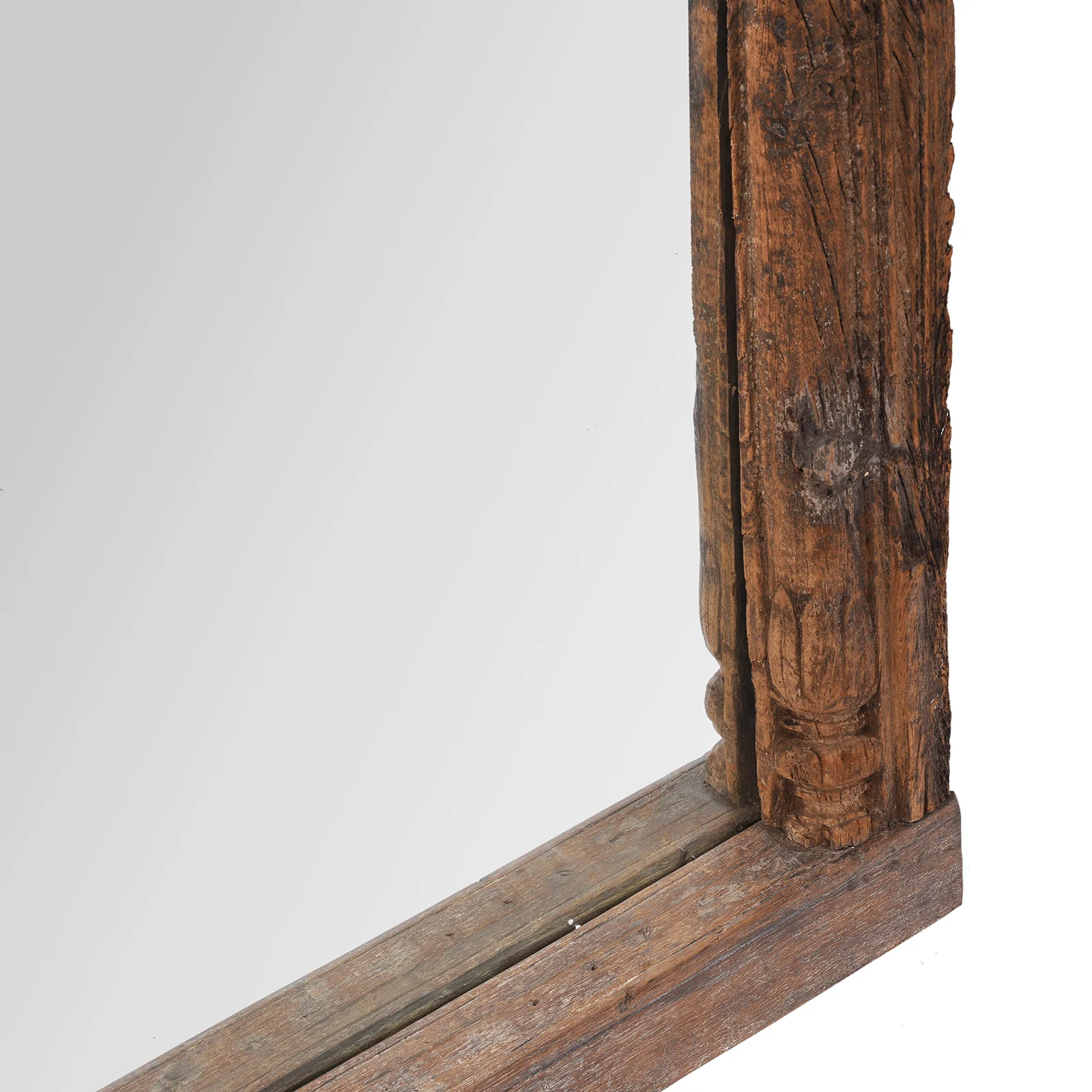 Large Window Mirror From Madhya Pradesh - 19th Century - Image 4