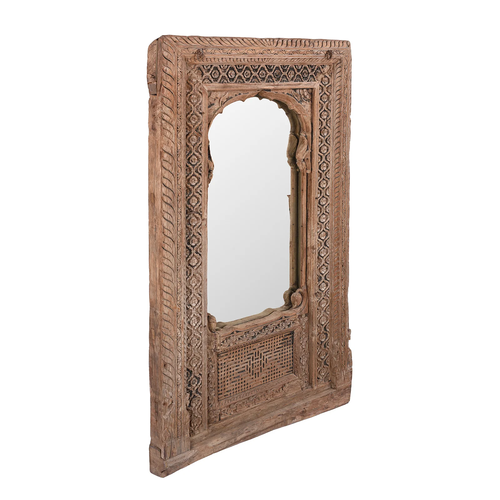 Indian Mirror Made From An Old Window - 19th Century - Image 4