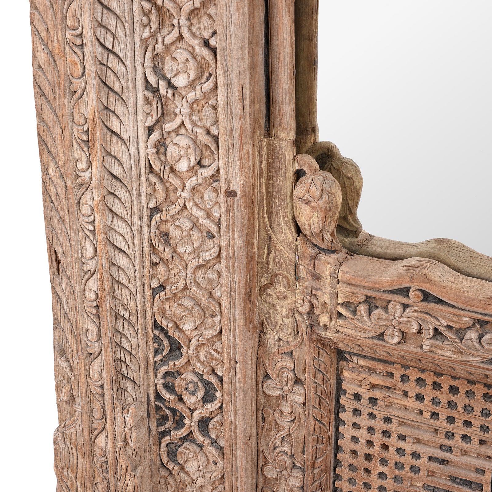 Indian Mirror Made From An Old Window - 19th Century - Image 5