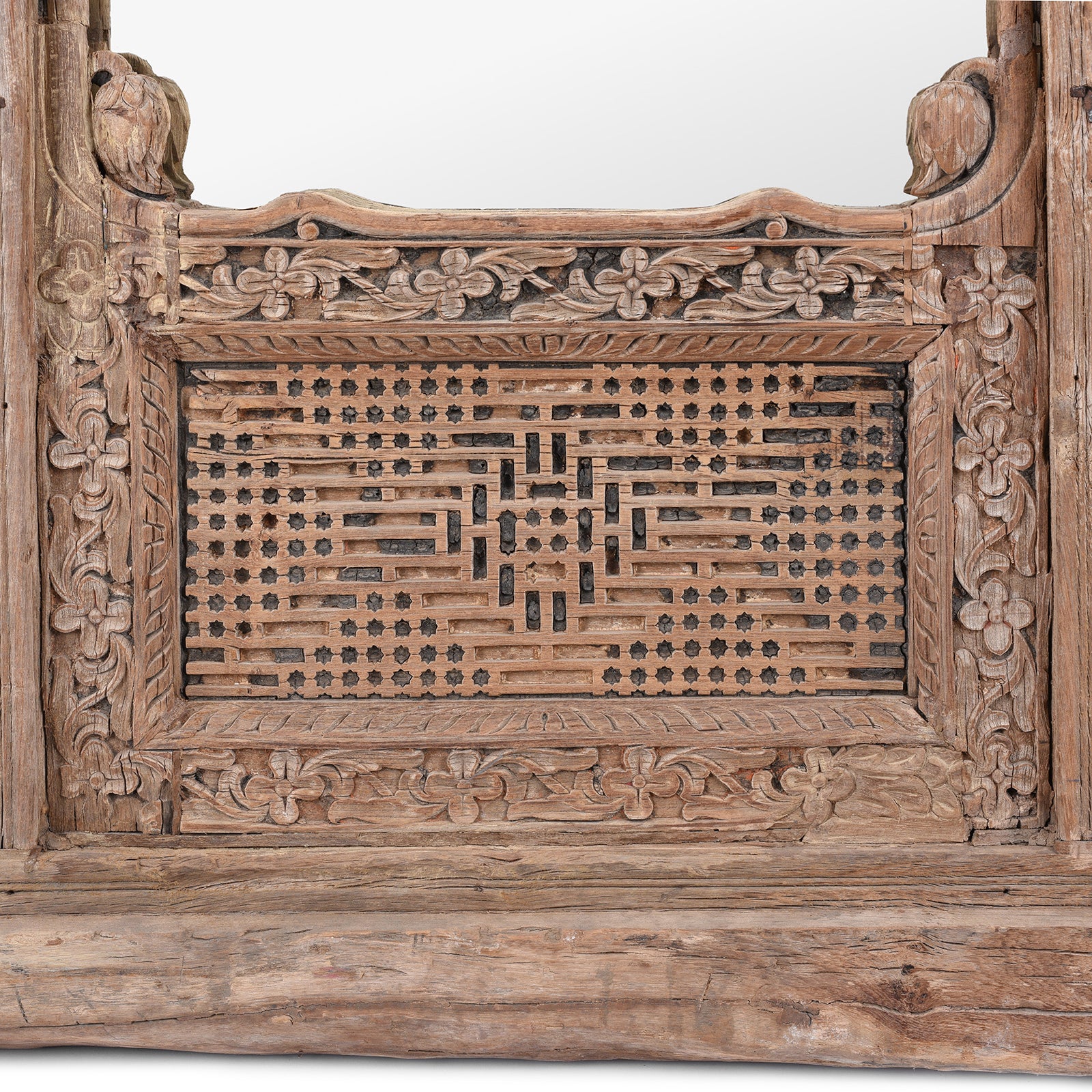 Indian Mirror Made From An Old Window - 19th Century - Image 6