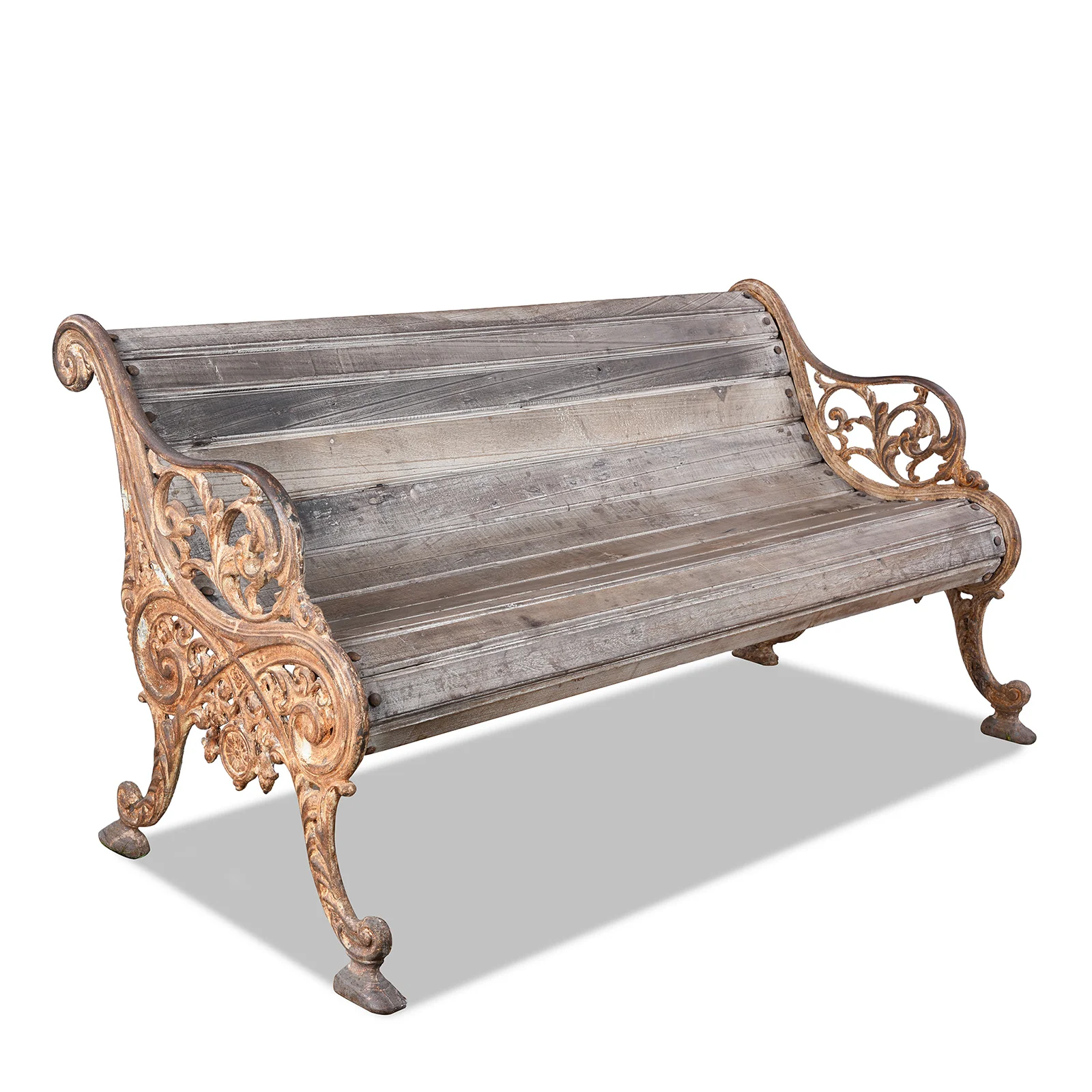 Cast Iron Garden Bench - 19th Century