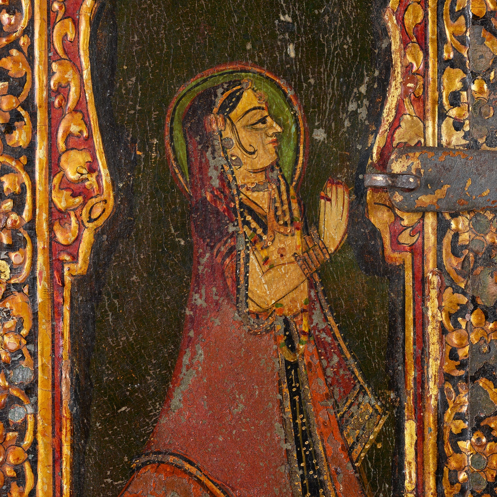 Chandras Radha Krishna Shutter From Bikaner - 19th Century - Image 5