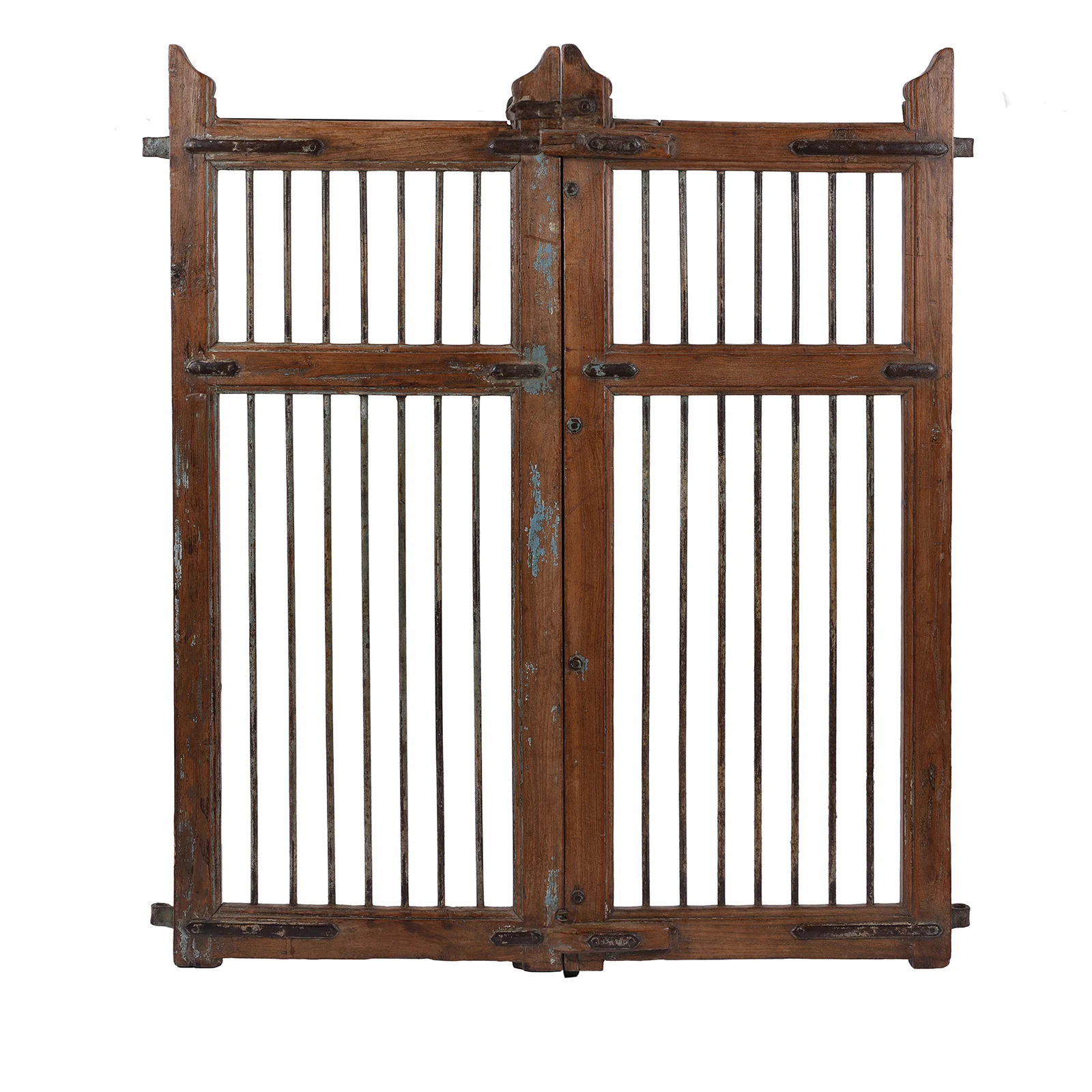 Teak Dog Gate From Gujarat - 19th Century - Image 3