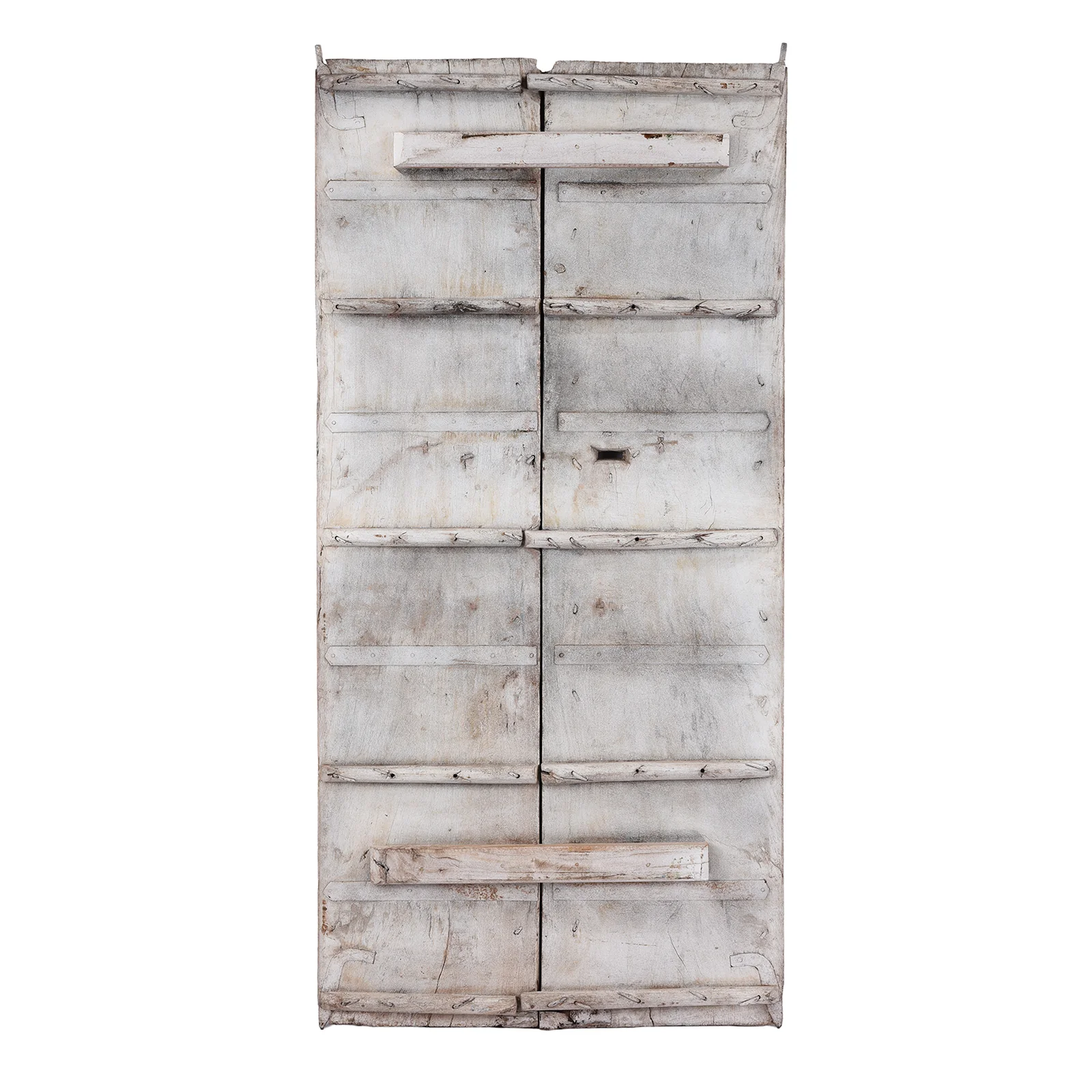 Old Door Indian With Tiger Painting - Image 6