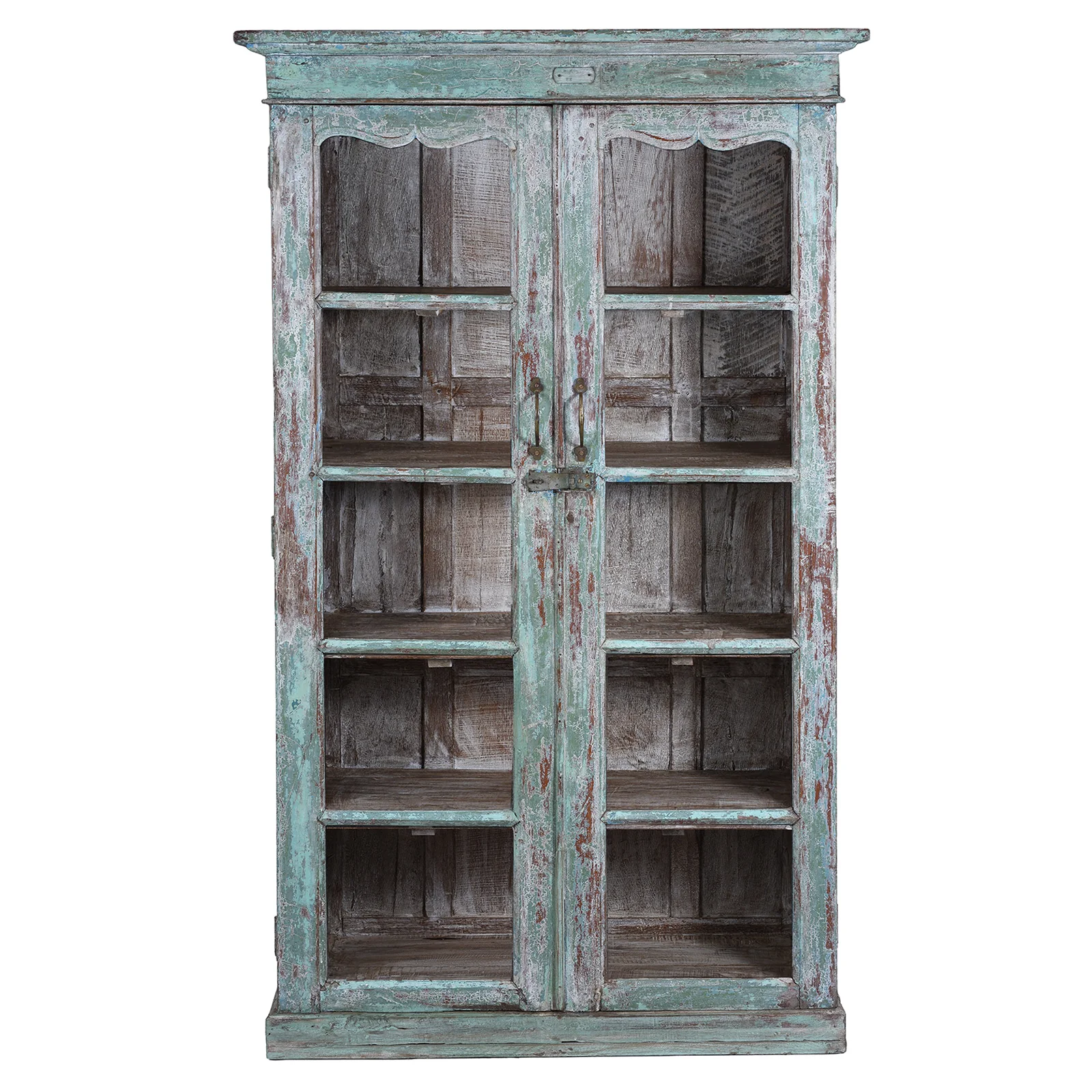 Painted Glazed Book Cabinet - 19th Century