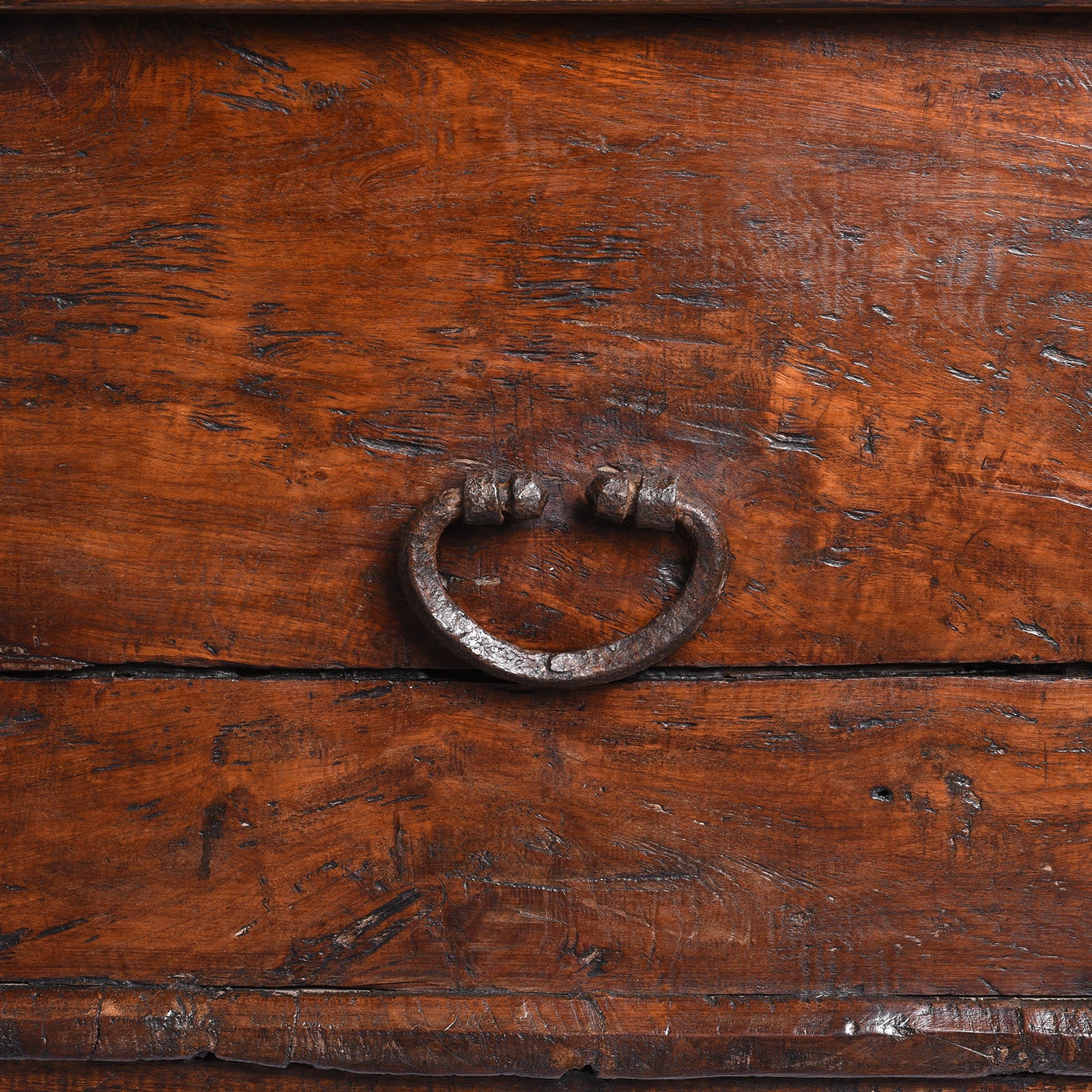 Iron Bound Teak Chest From Goa - 19th Century - Image 6