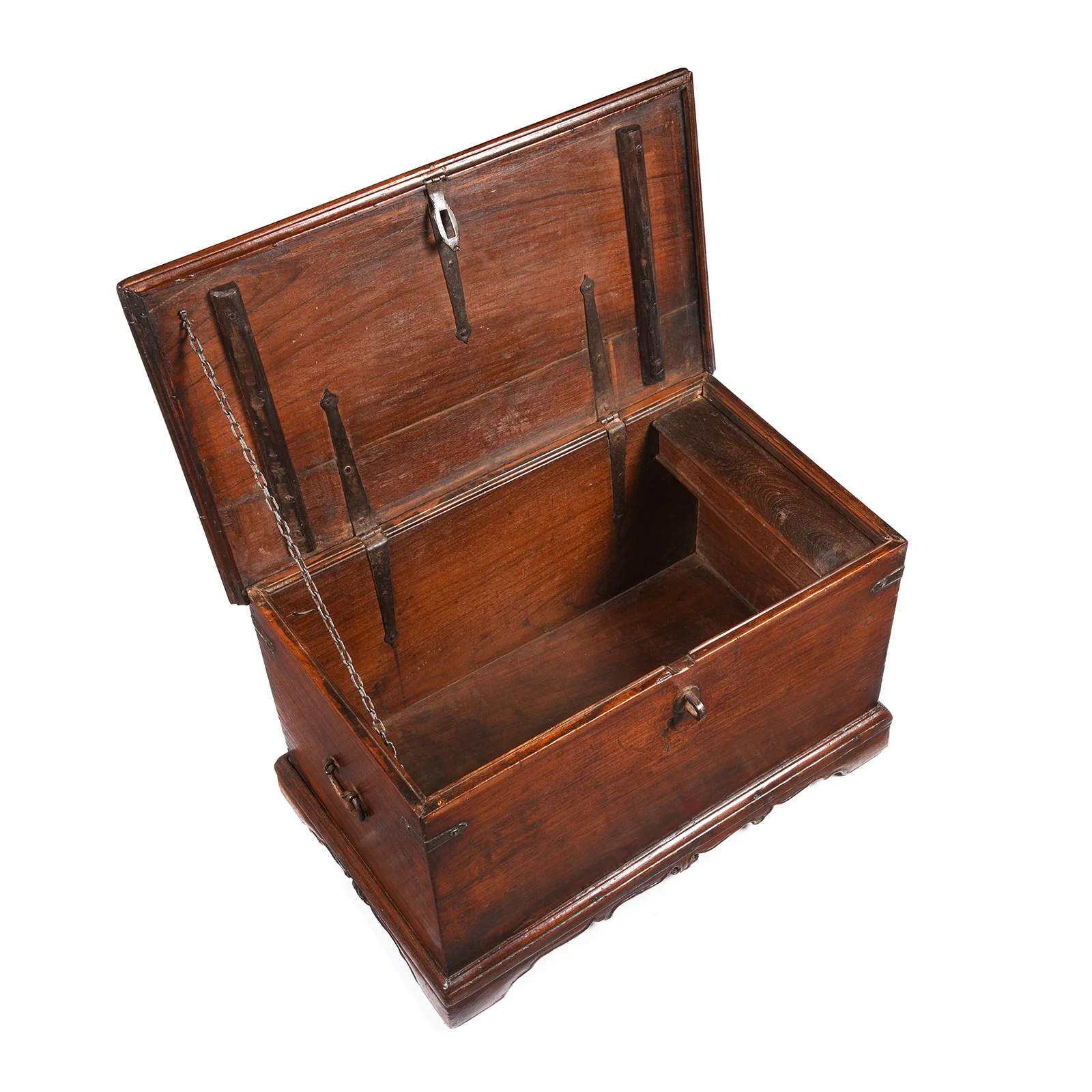 Iron Bound Indian Chest From Gujarat - 19thC - Image 4