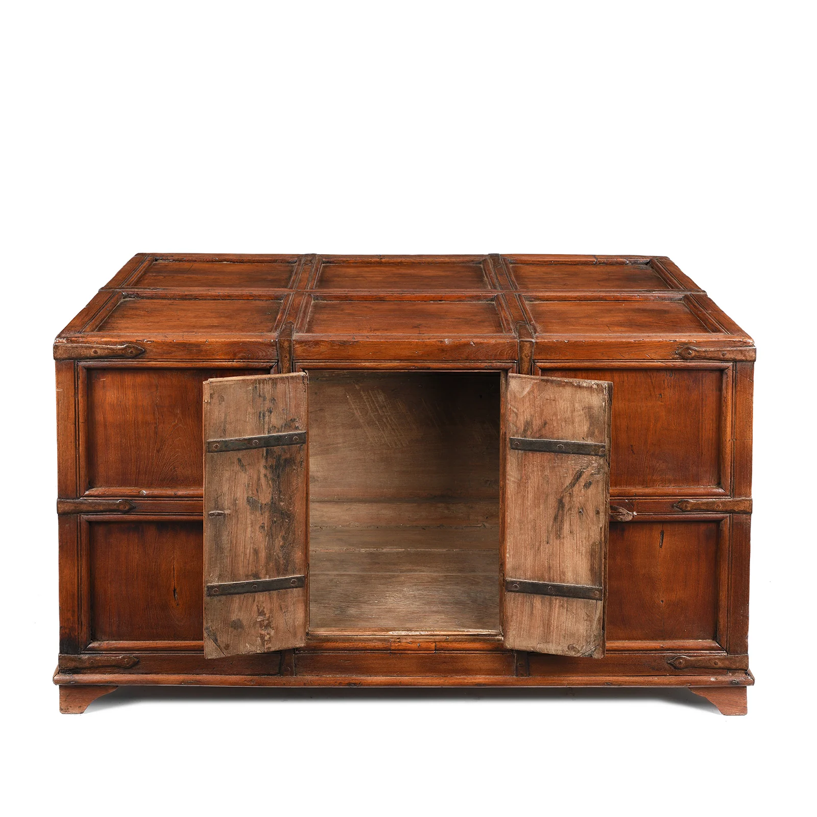 Iron Bound Teak Stick Chest From Kutch - 19th Century - Image 3