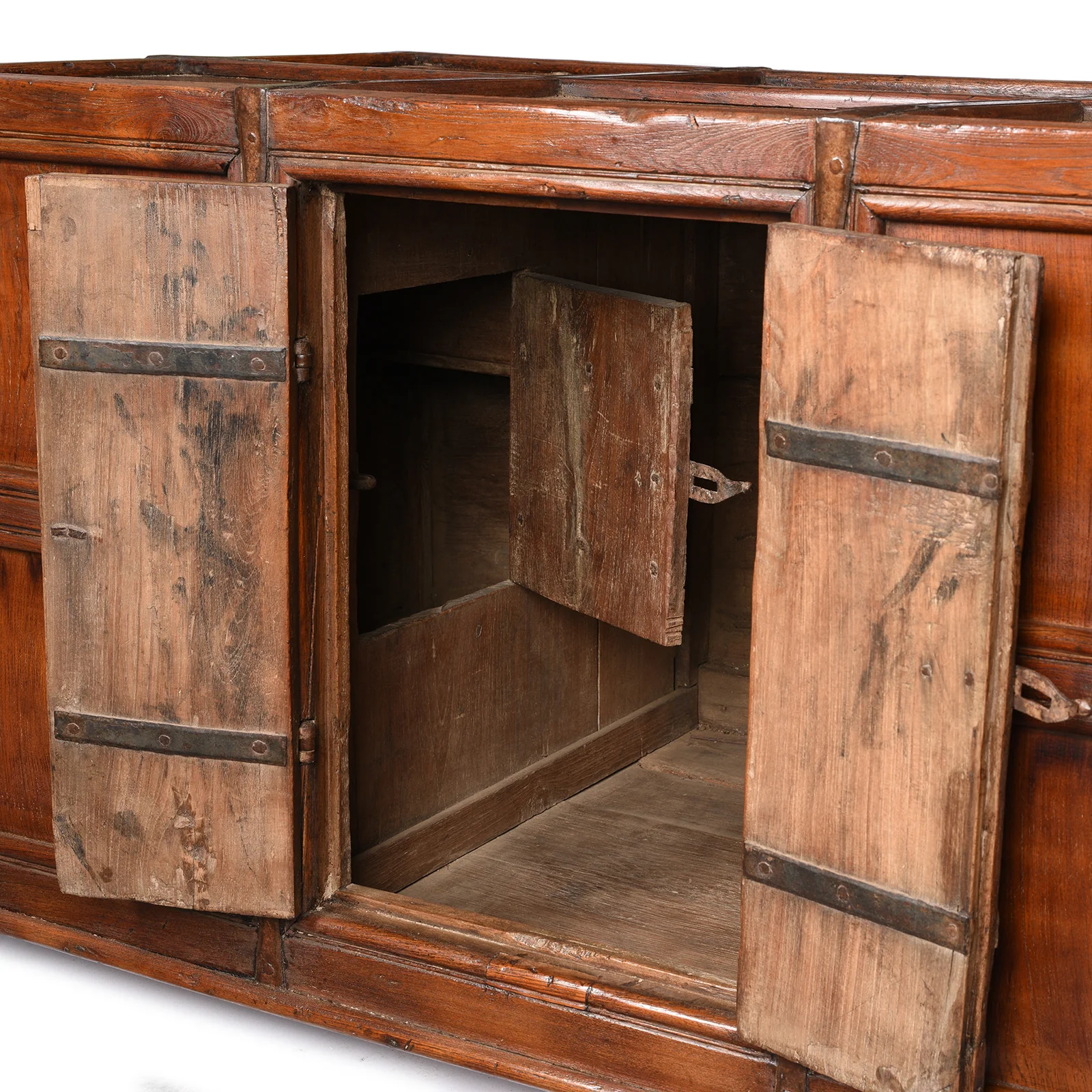 Iron Bound Teak Stick Chest From Kutch - 19th Century - Image 4