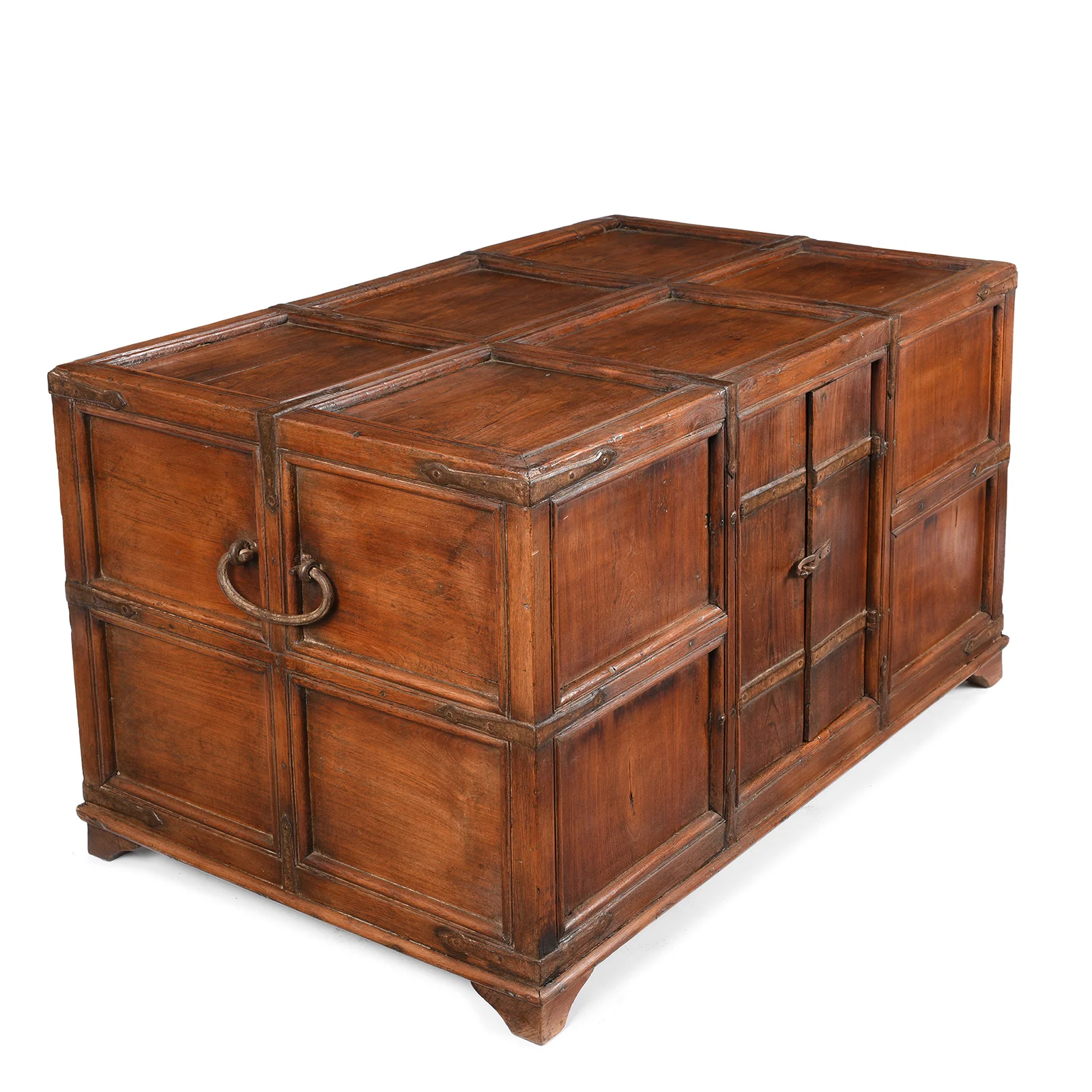 Iron Bound Teak Stick Chest From Kutch - 19th Century - Image 5