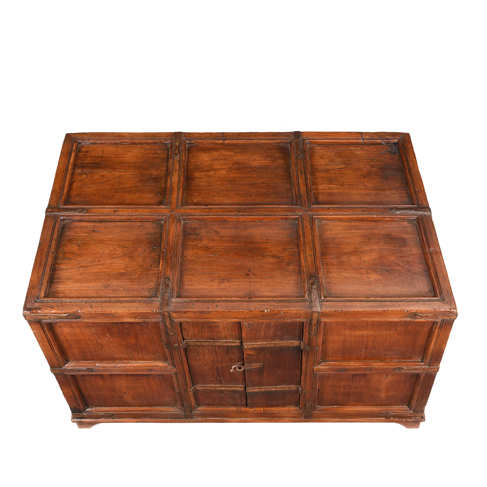 Iron Bound Teak Stick Chest From Kutch - 19th Century - Image 7