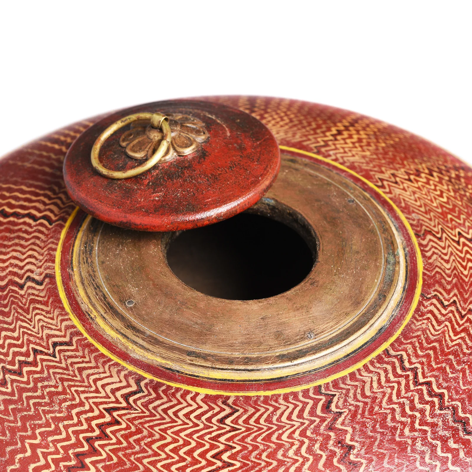 Lacquer Tobacco Pot From Rajasthan - Ca 1920 - Image 4
