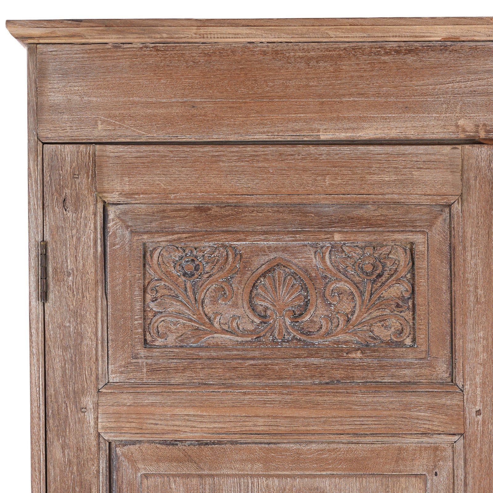 Limed Teak Wardrobe - 19th Century - Image 2
