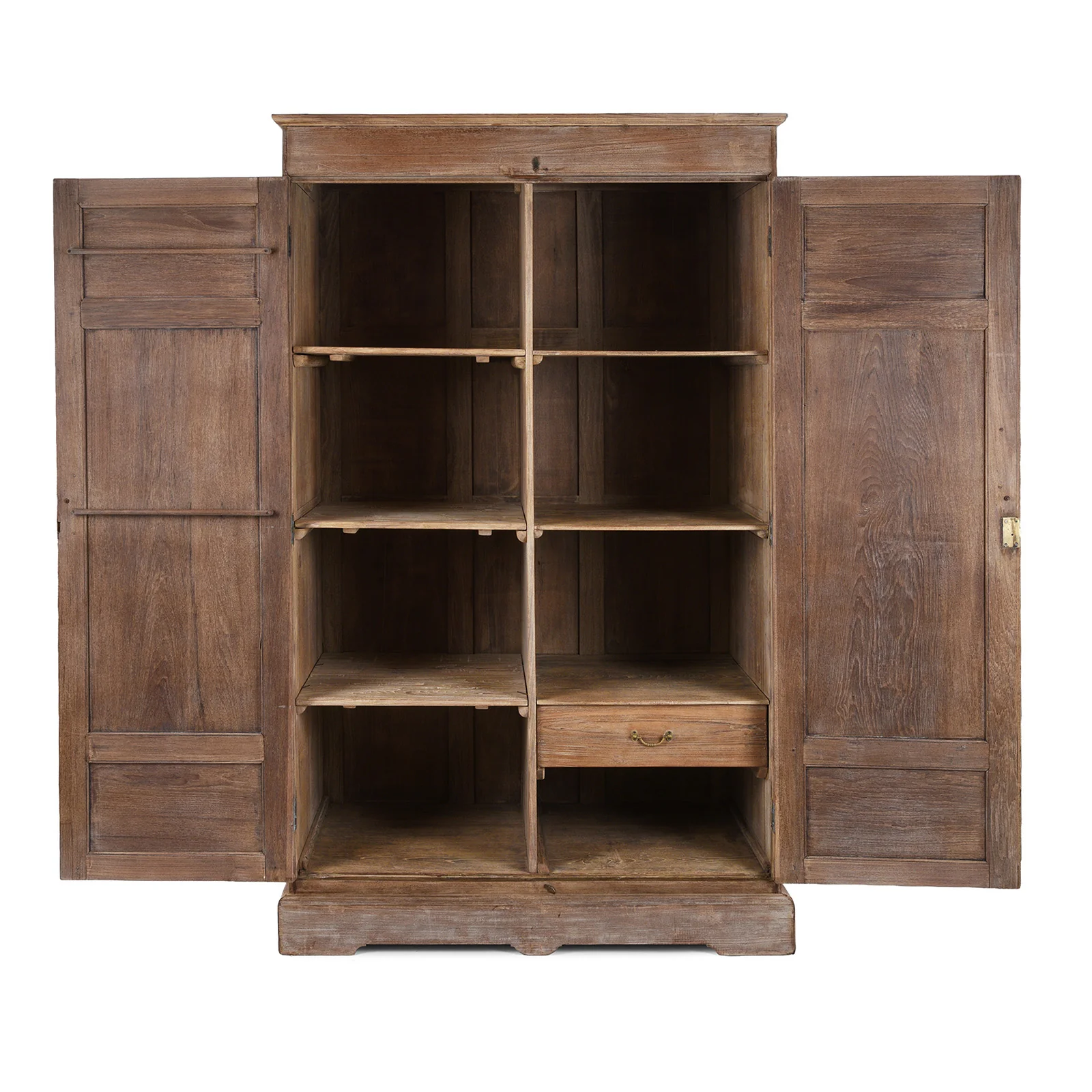 Limed Teak Wardrobe - 19th Century - Image 5