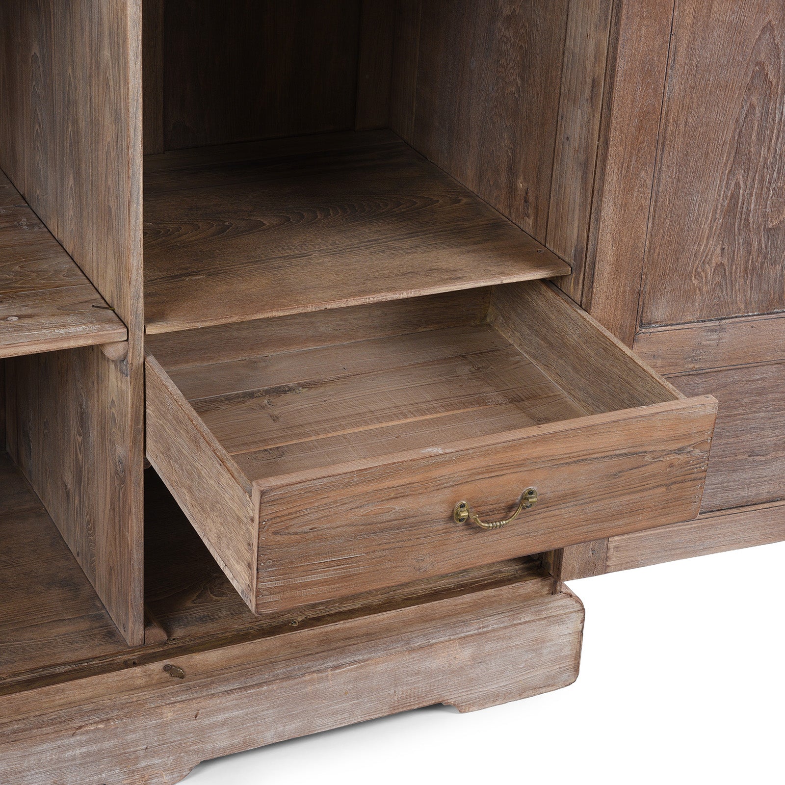 Limed Teak Wardrobe - 19th Century - Image 7