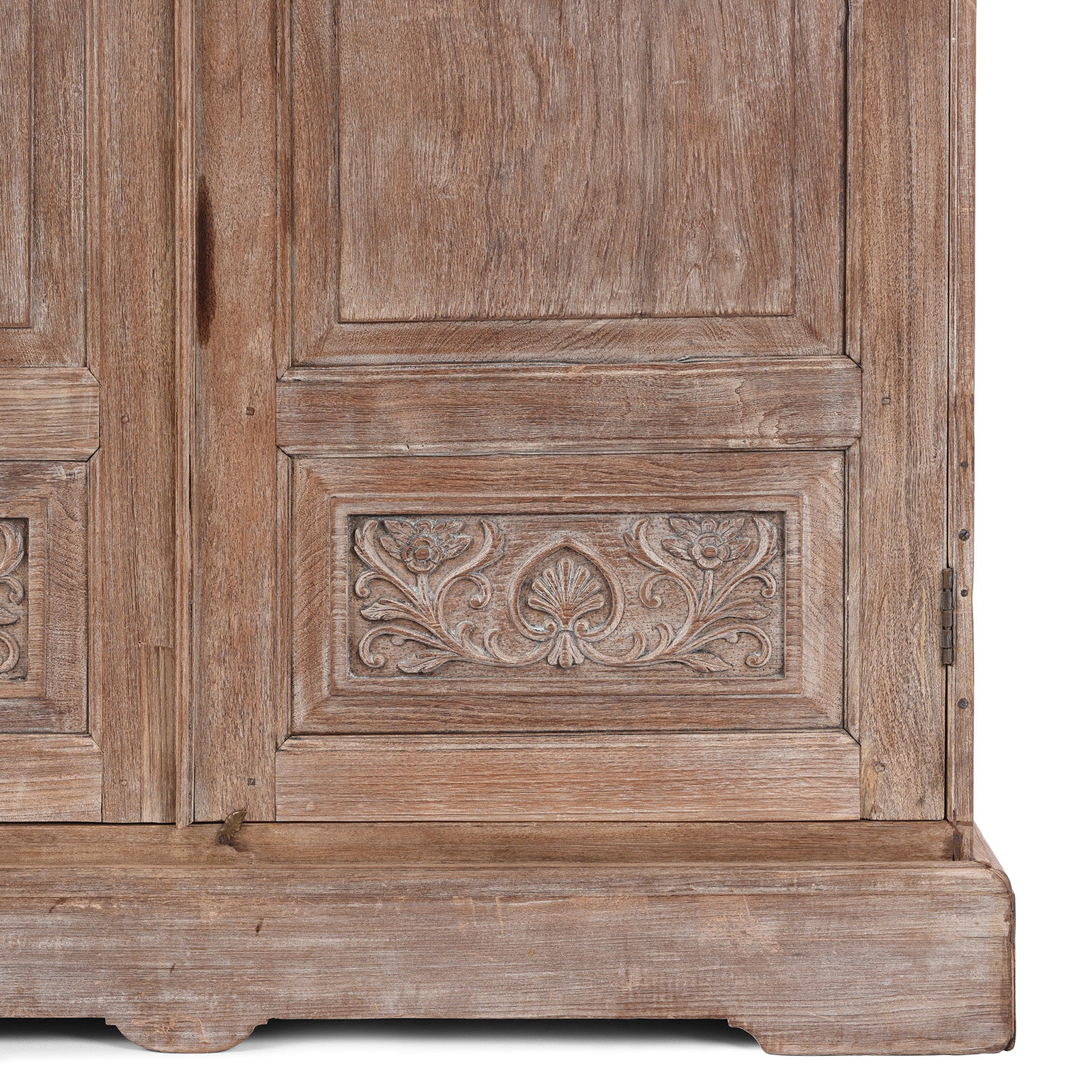 Limed Teak Wardrobe - 19th Century - Image 9