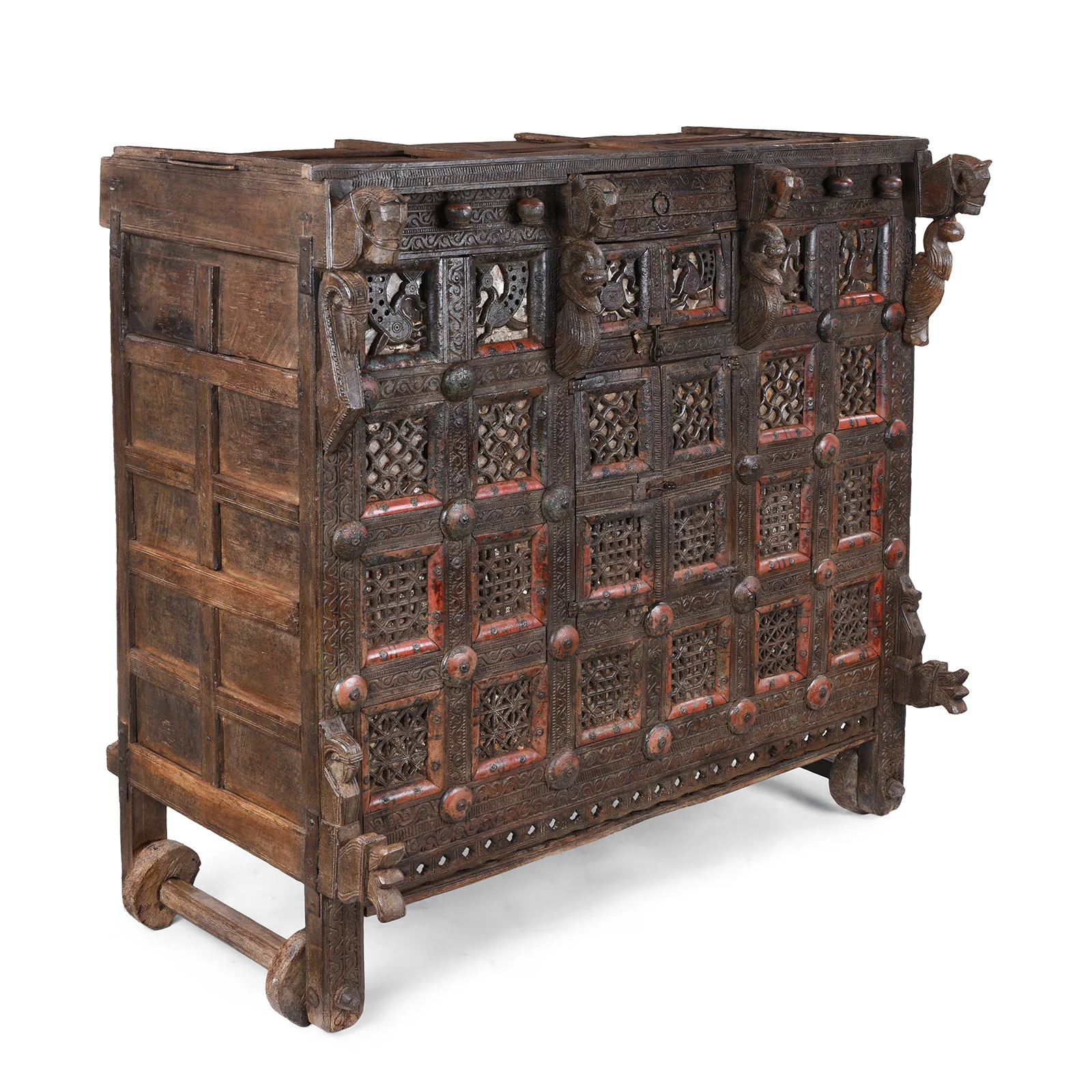 Teak Majus Dowry Chest From Saurashtra - 19th Century - Image 5