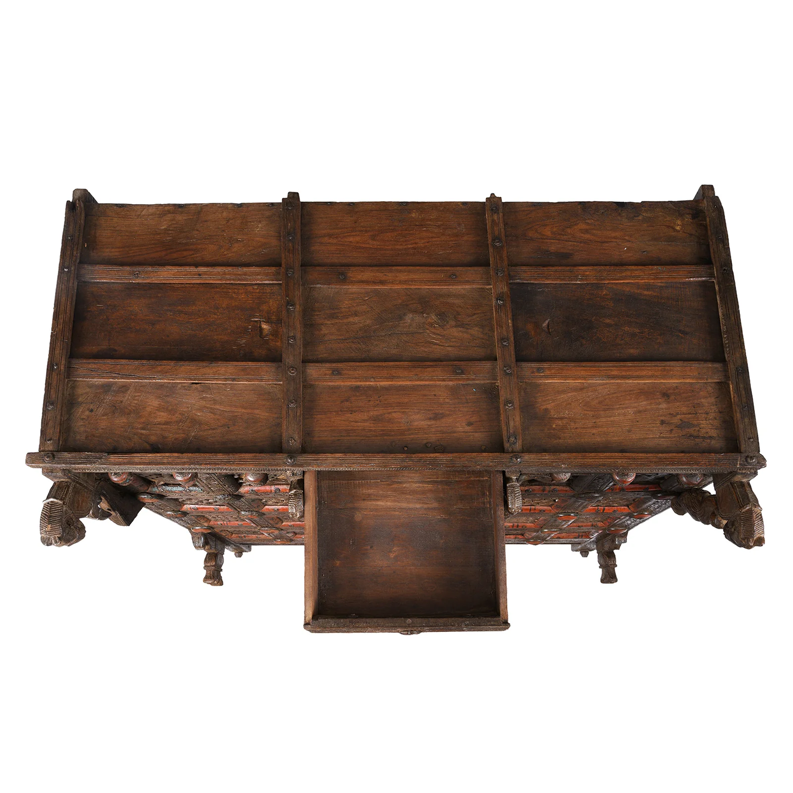 Teak Majus Dowry Chest From Saurashtra - 19th Century - Image 8