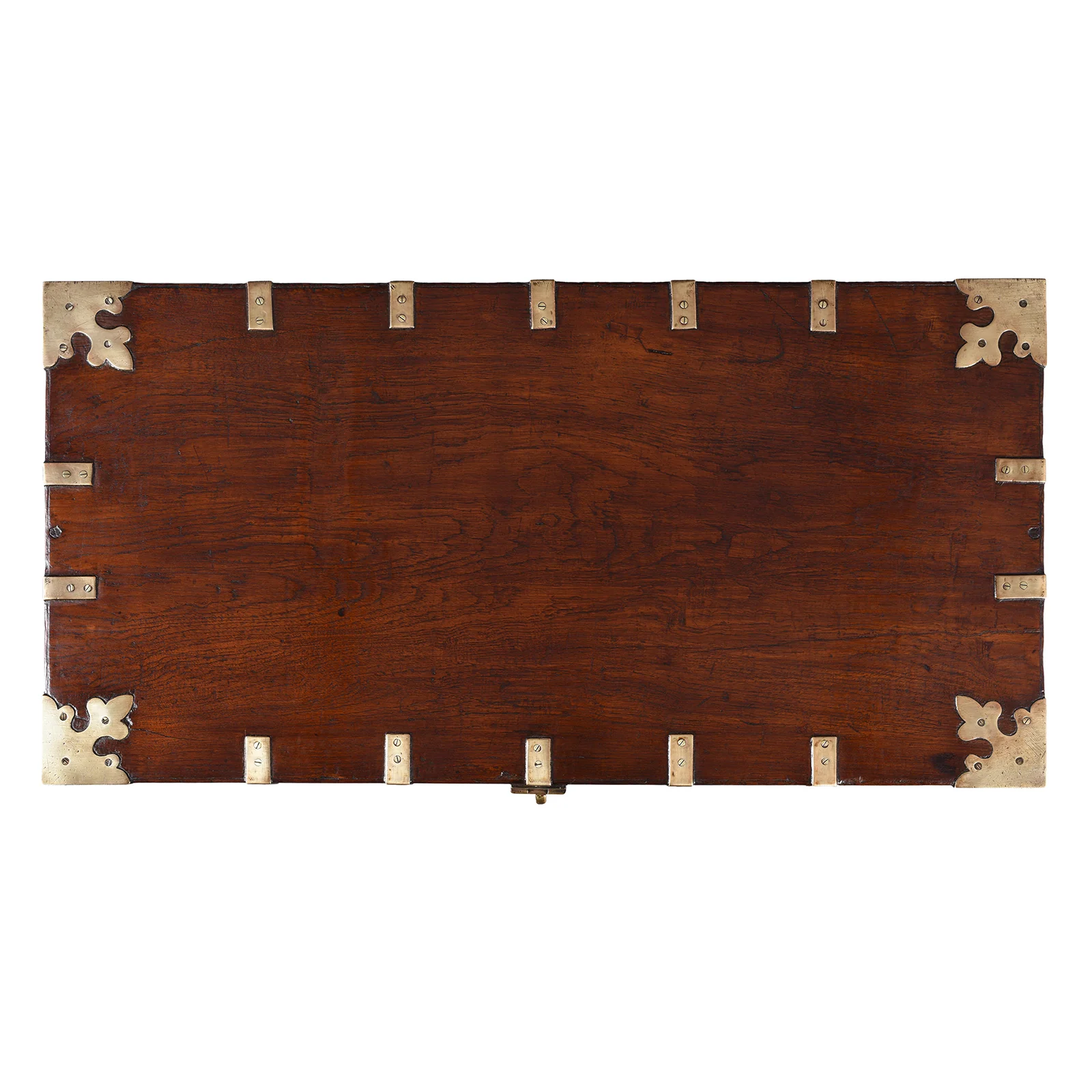 Brass Bound Teak Military Chest From Rajasthan -19thC - Image 2