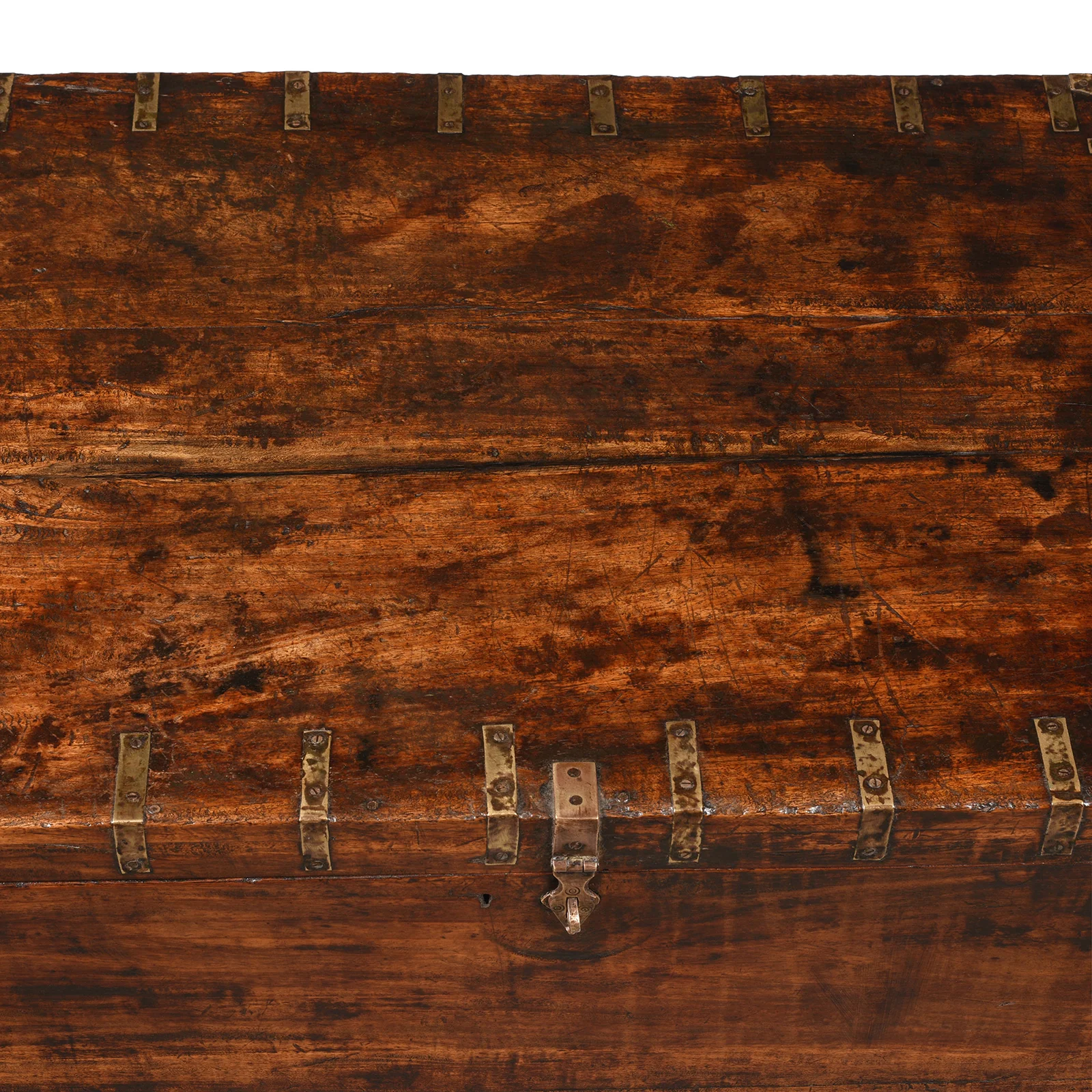 Brass Bound Sheesham Military Chest From India - 19thC - Image 4