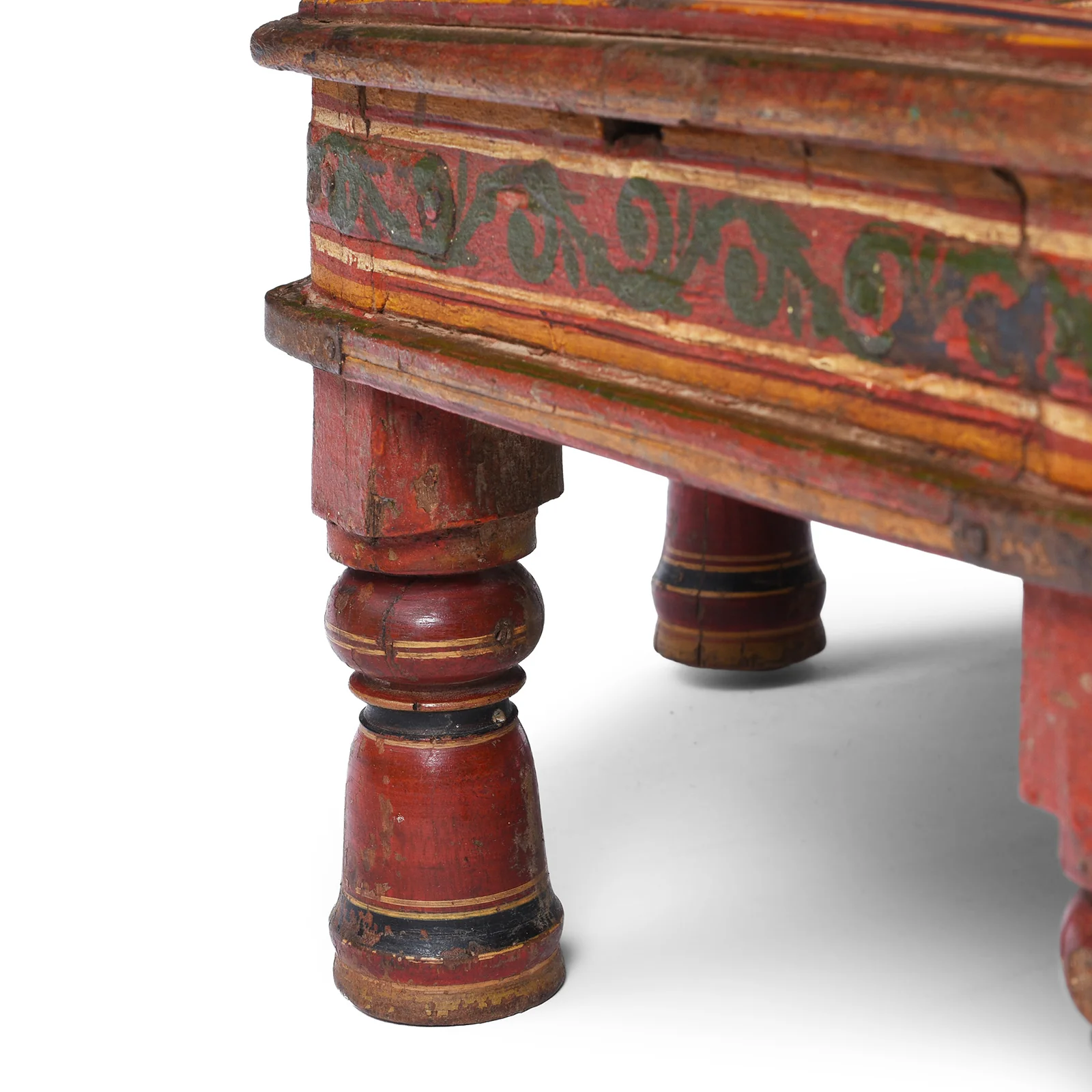 Painted Bajot Low Table From Nagaur - 19th Century - Image 5