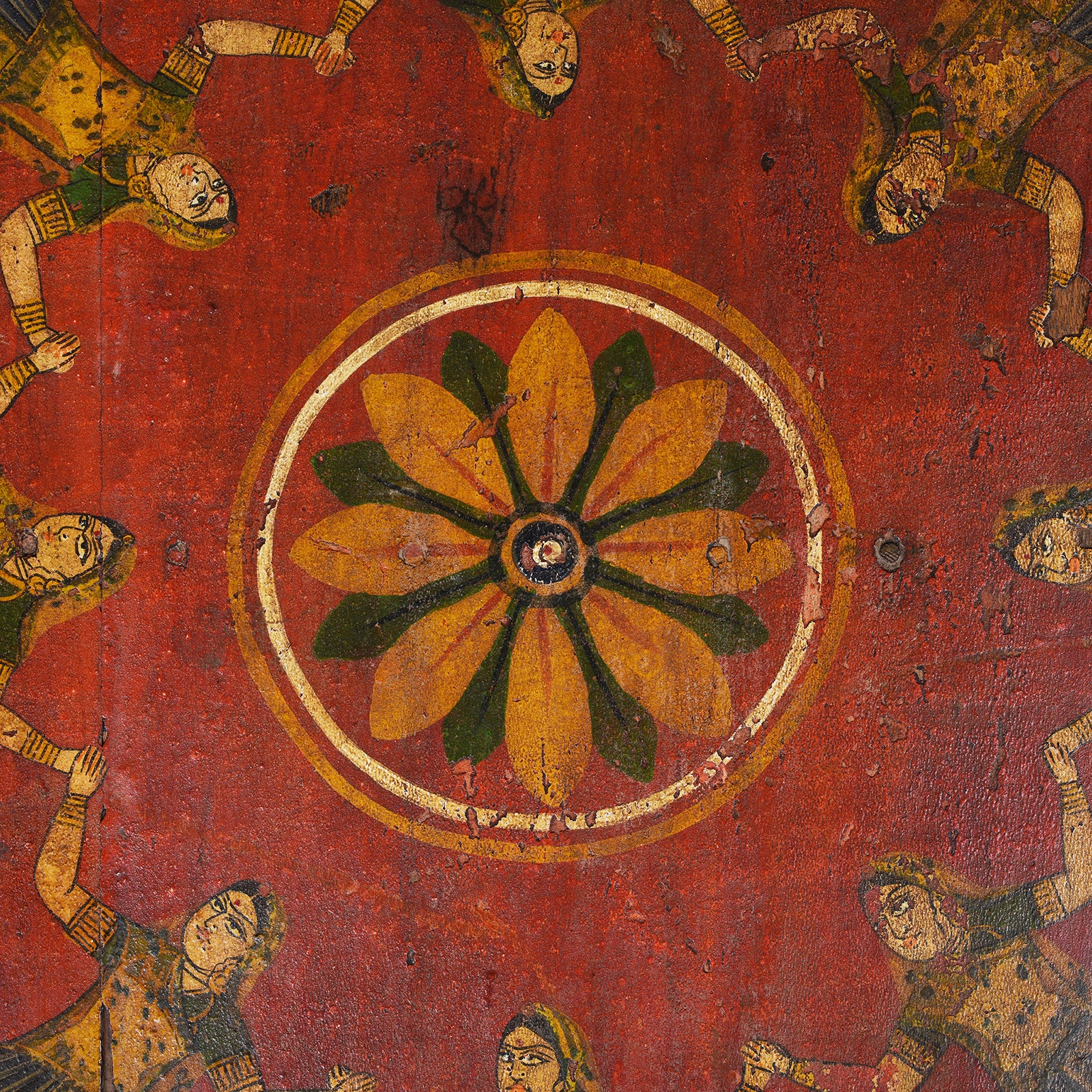 Painted Bajot Low Table From Nagaur - 19th Century - Image 6
