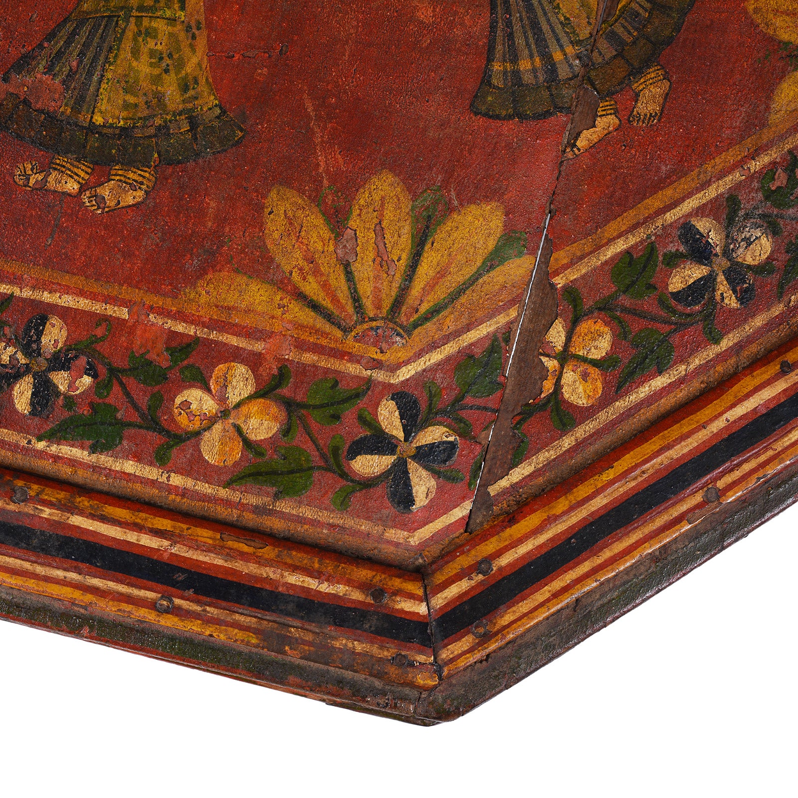 Painted Bajot Low Table From Nagaur - 19th Century - Image 7