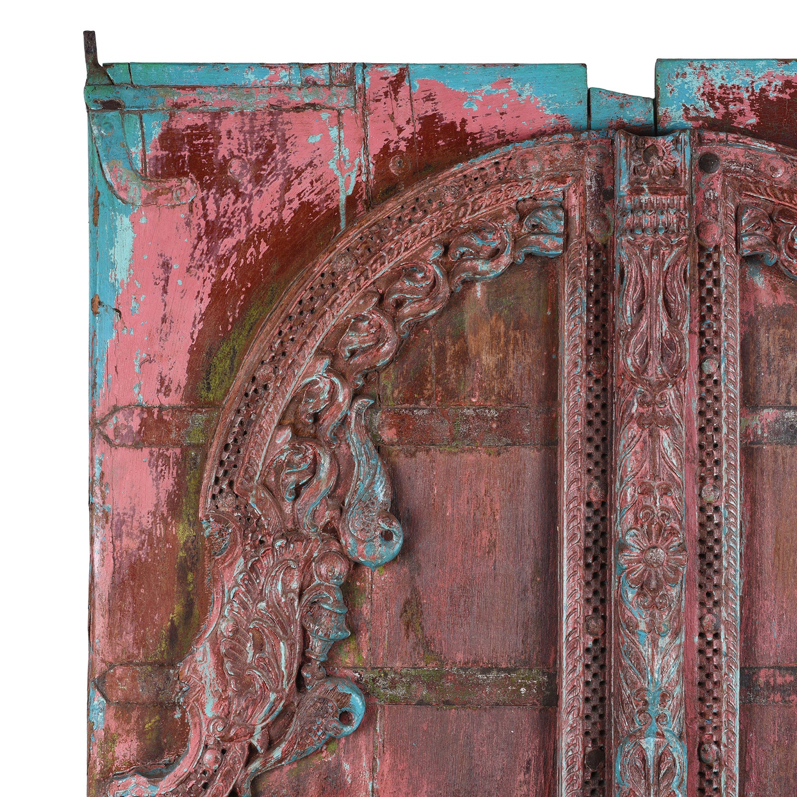 Painted Bikaner Door - 19Thc - Image 2