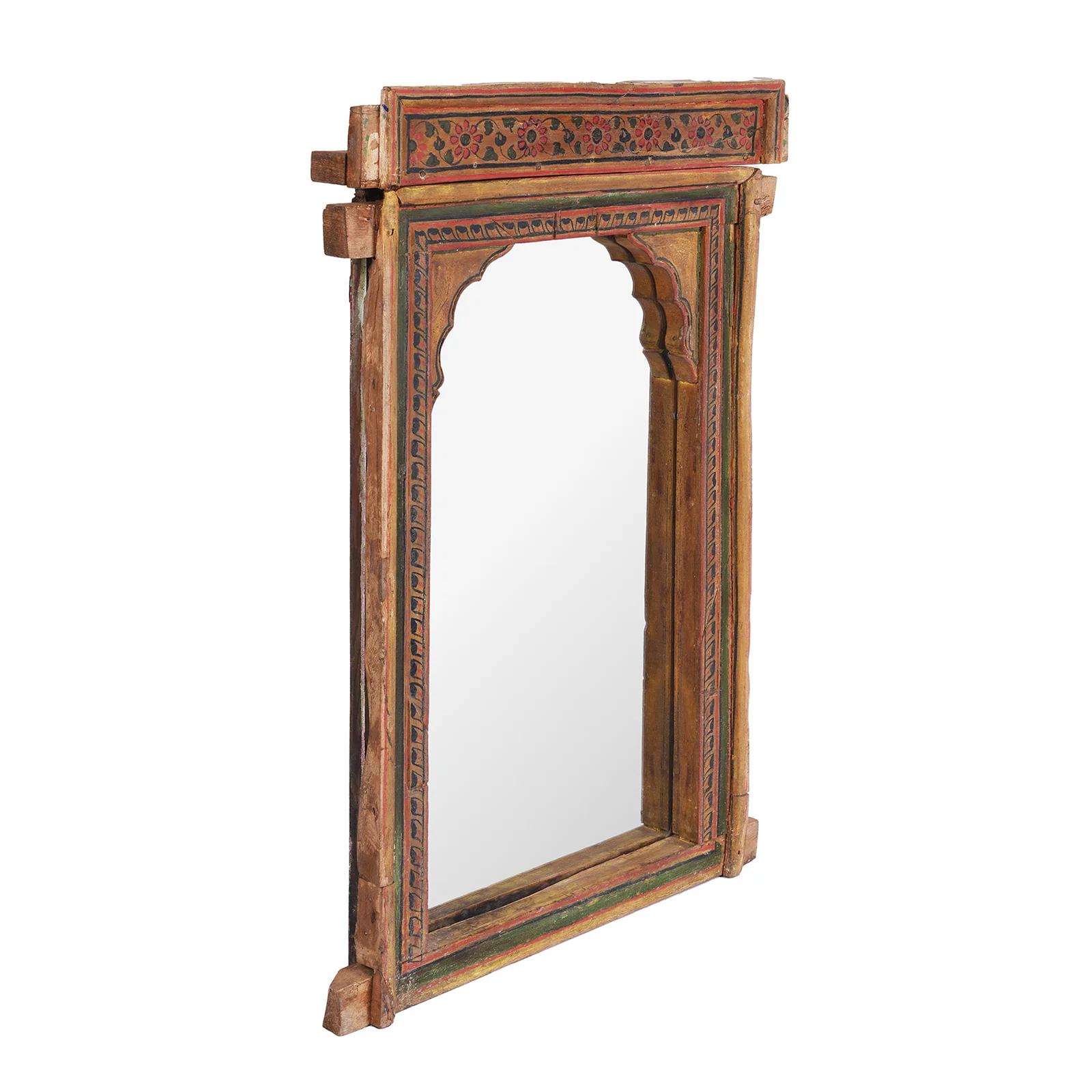 Painted Mirror From Bikaner - Ca 1900 - Image 4