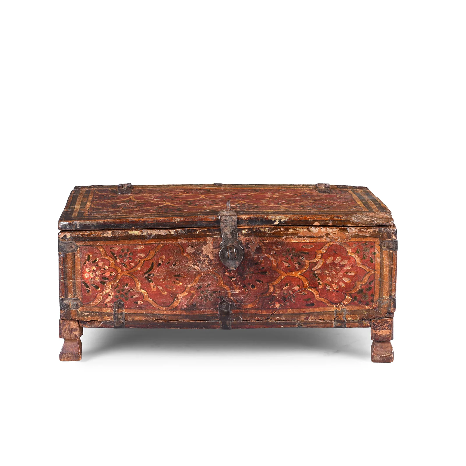 Painted Box From Shekhawati - Early 19th Century
